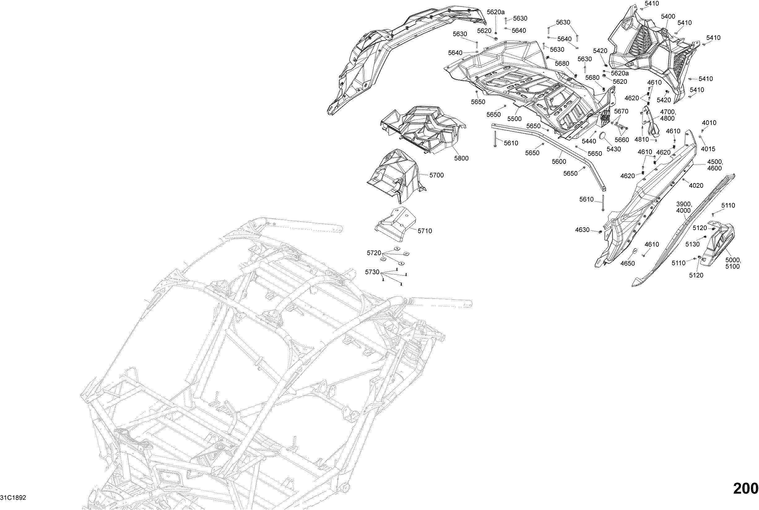 Body Parts - Carbon Black - Package XRC - Rear Section