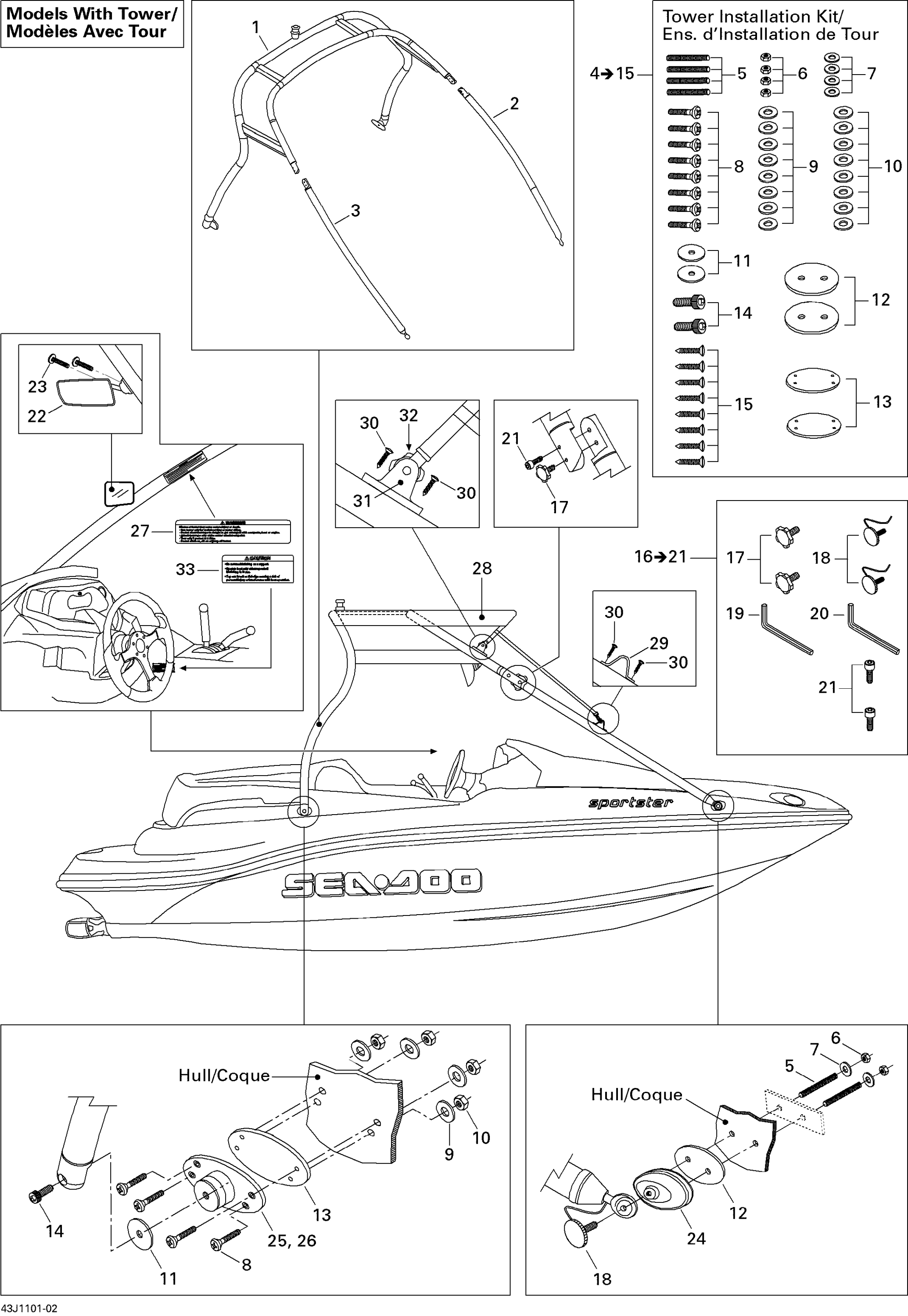 Tower And Bimini Top