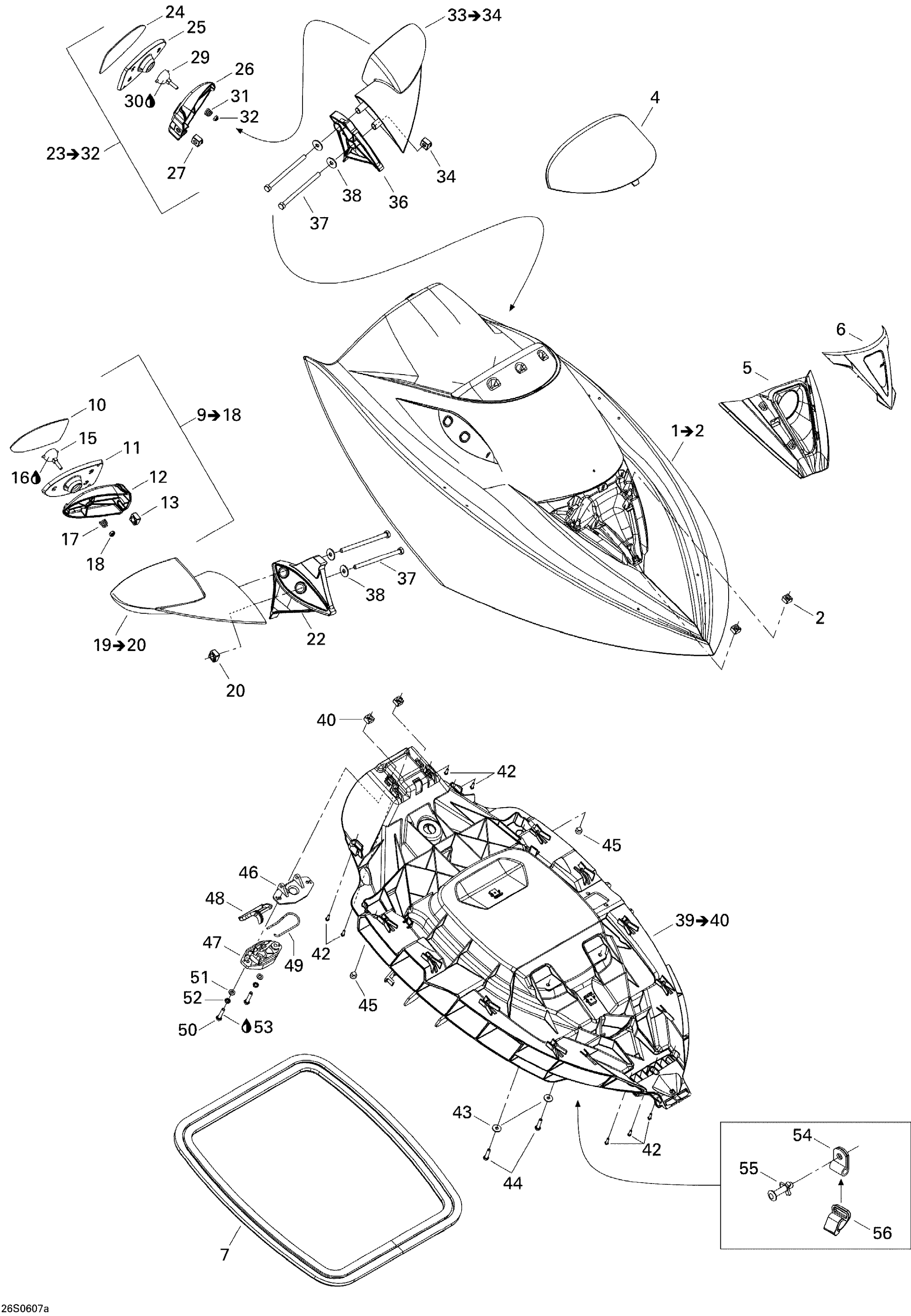 Схема узла: Front Storage Compartment 1