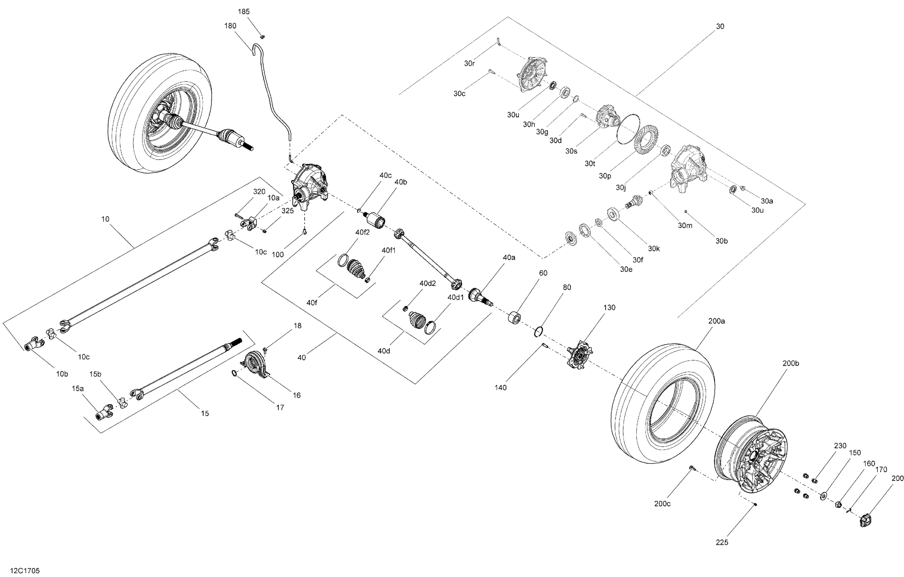 Drive System, Front - All Models