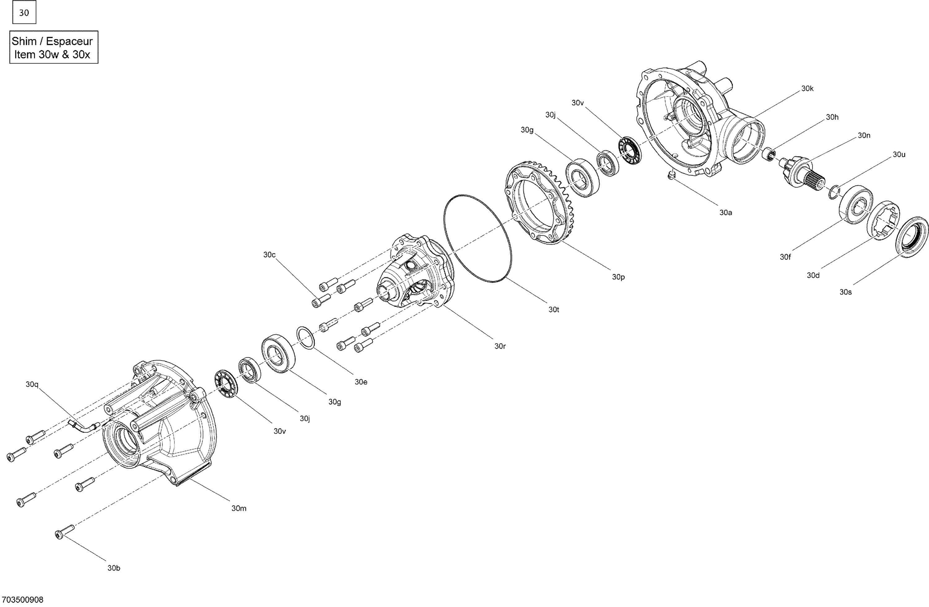 Drive - Front Section - Differential Parts - 703500908 - XU+