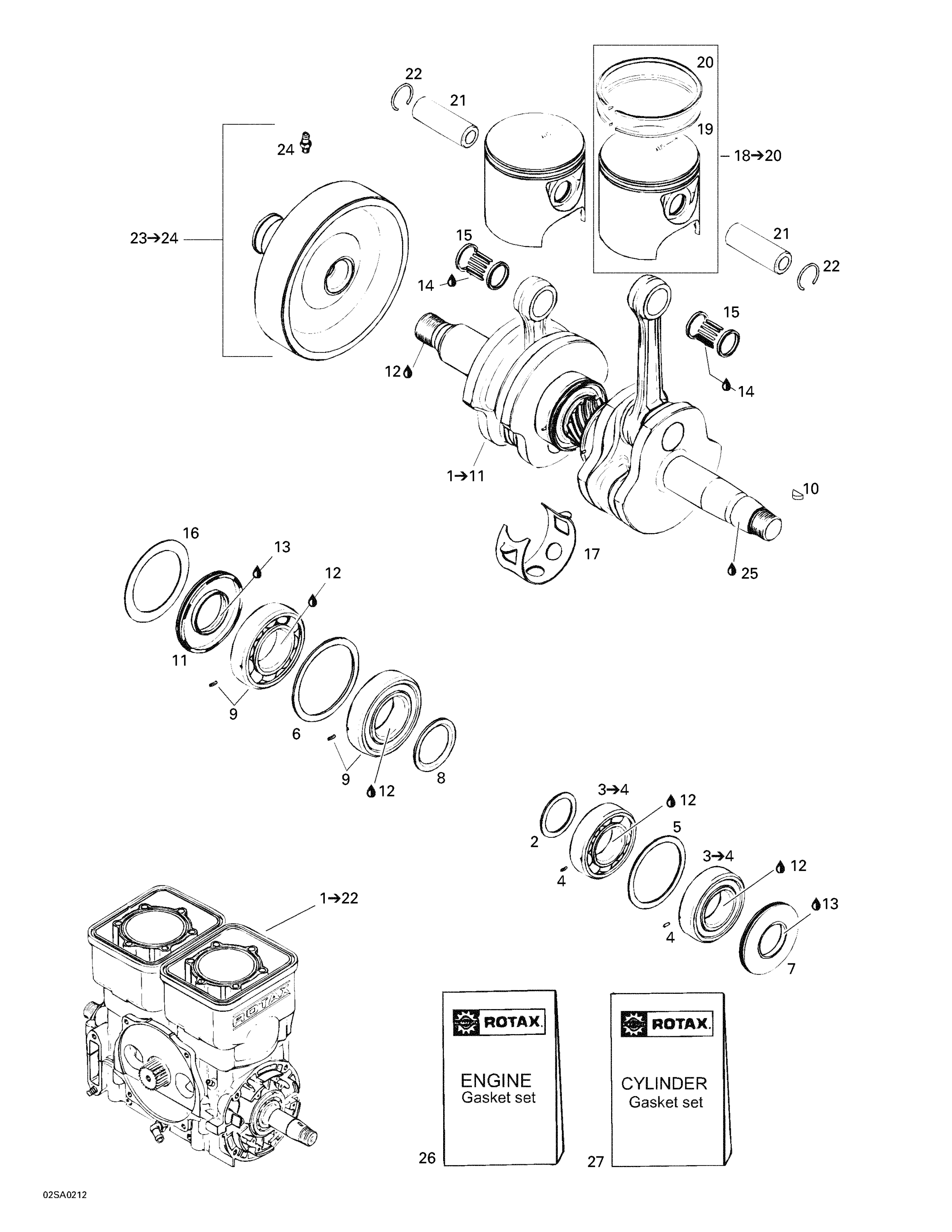 Crankshaft And Pistons