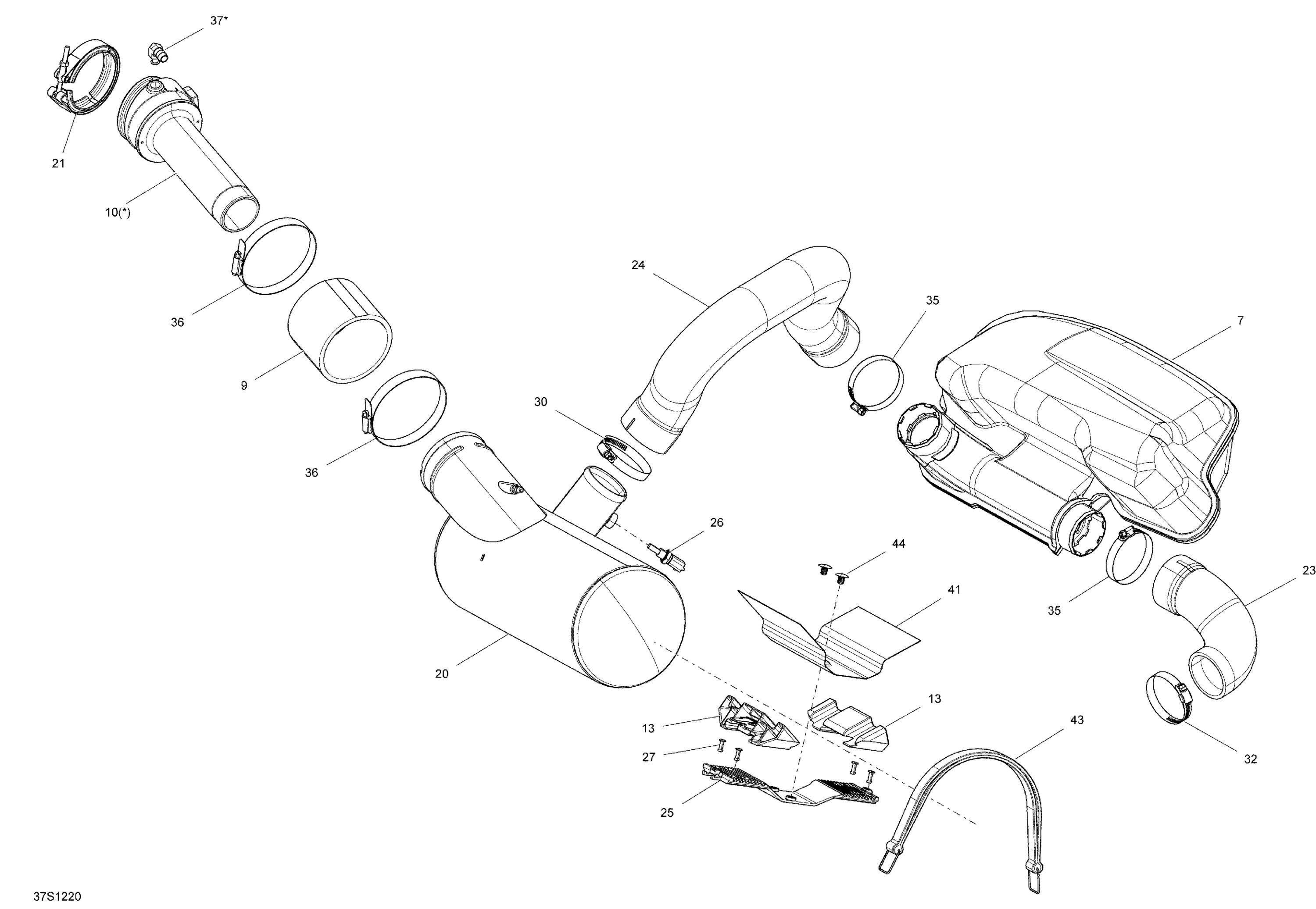 Схема узла: Exhaust System