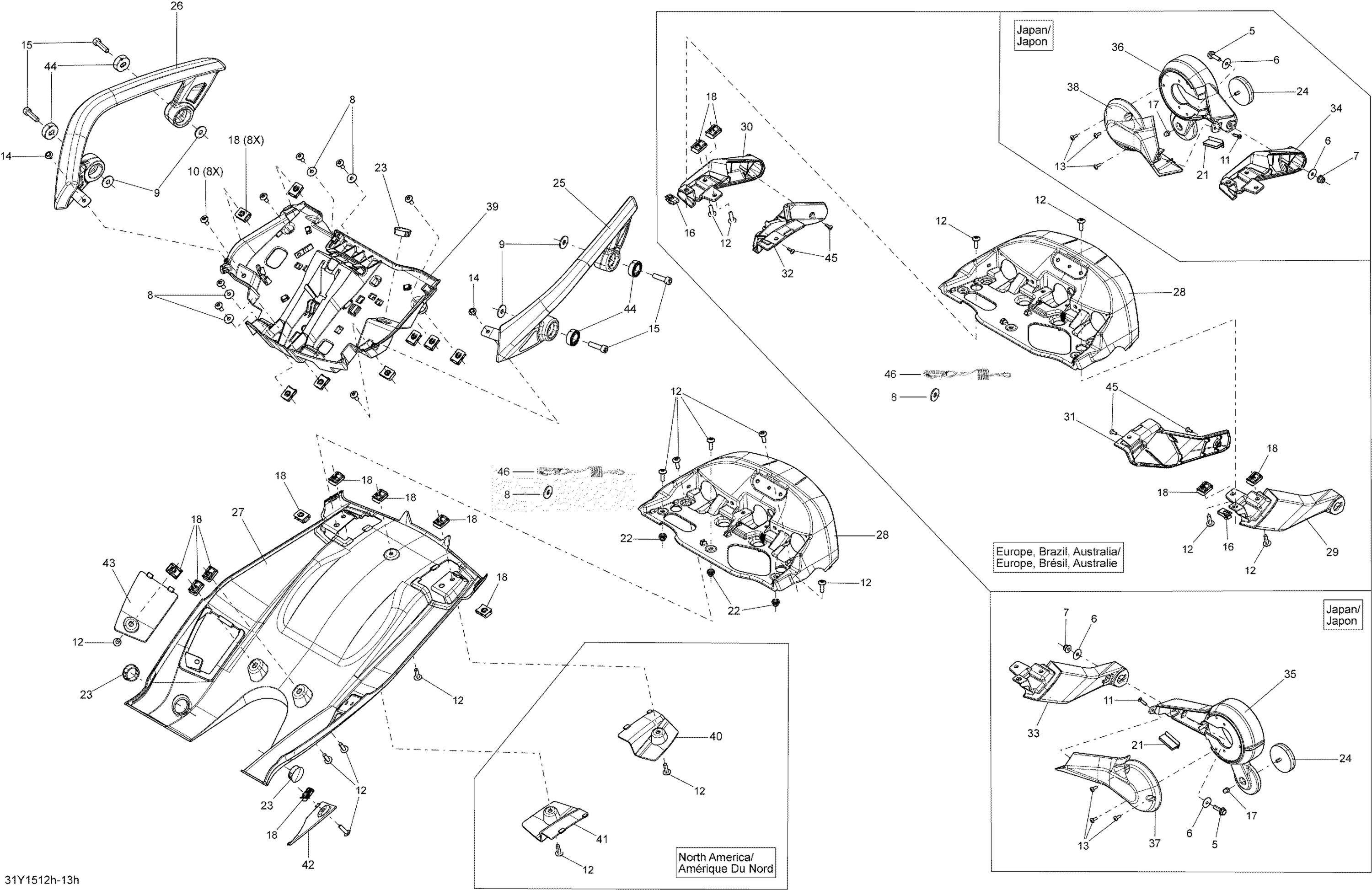 Схема узла: Body And Accessories Rear Grab Handle_31Y1513h