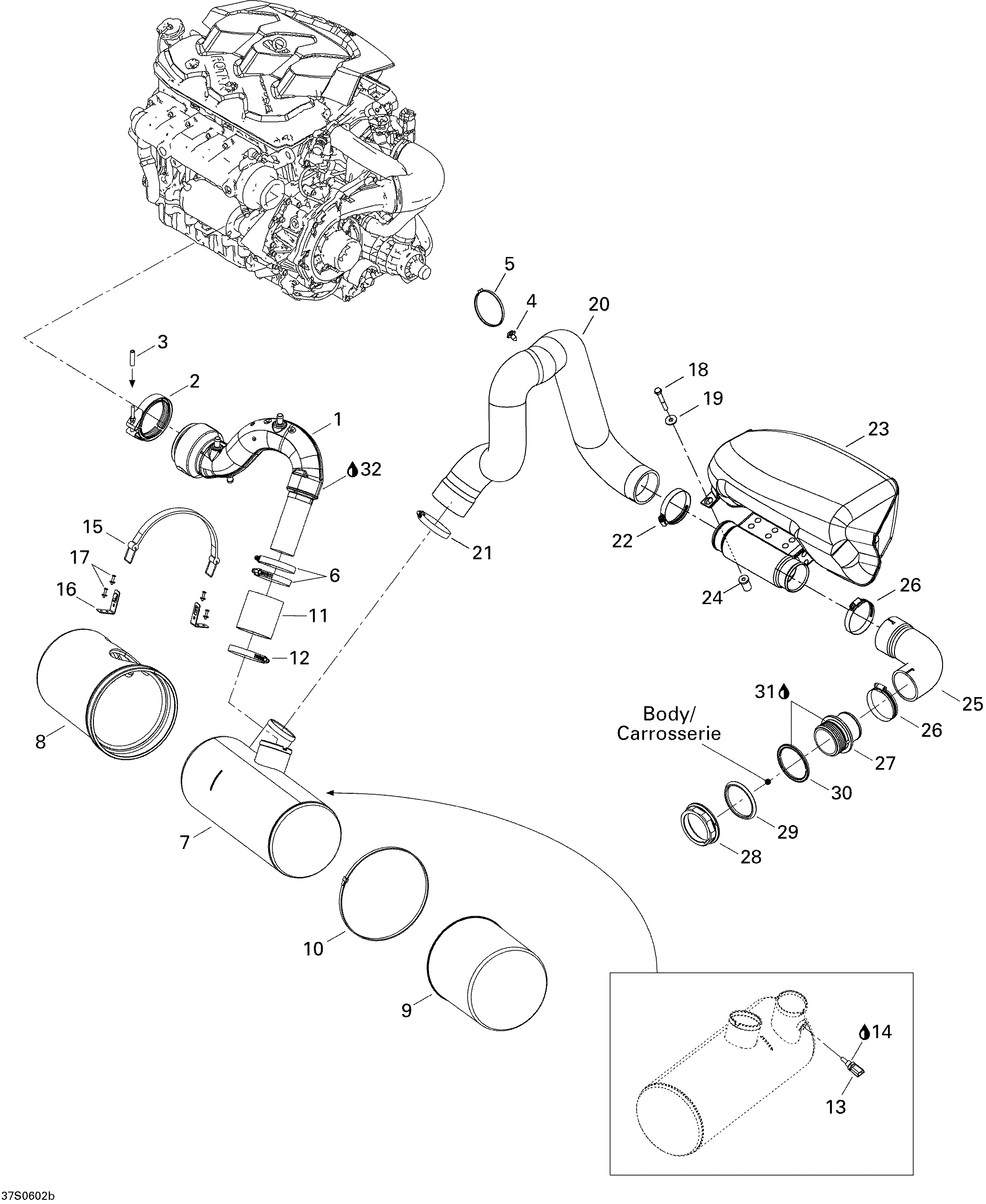 Схема узла: Exhaust System