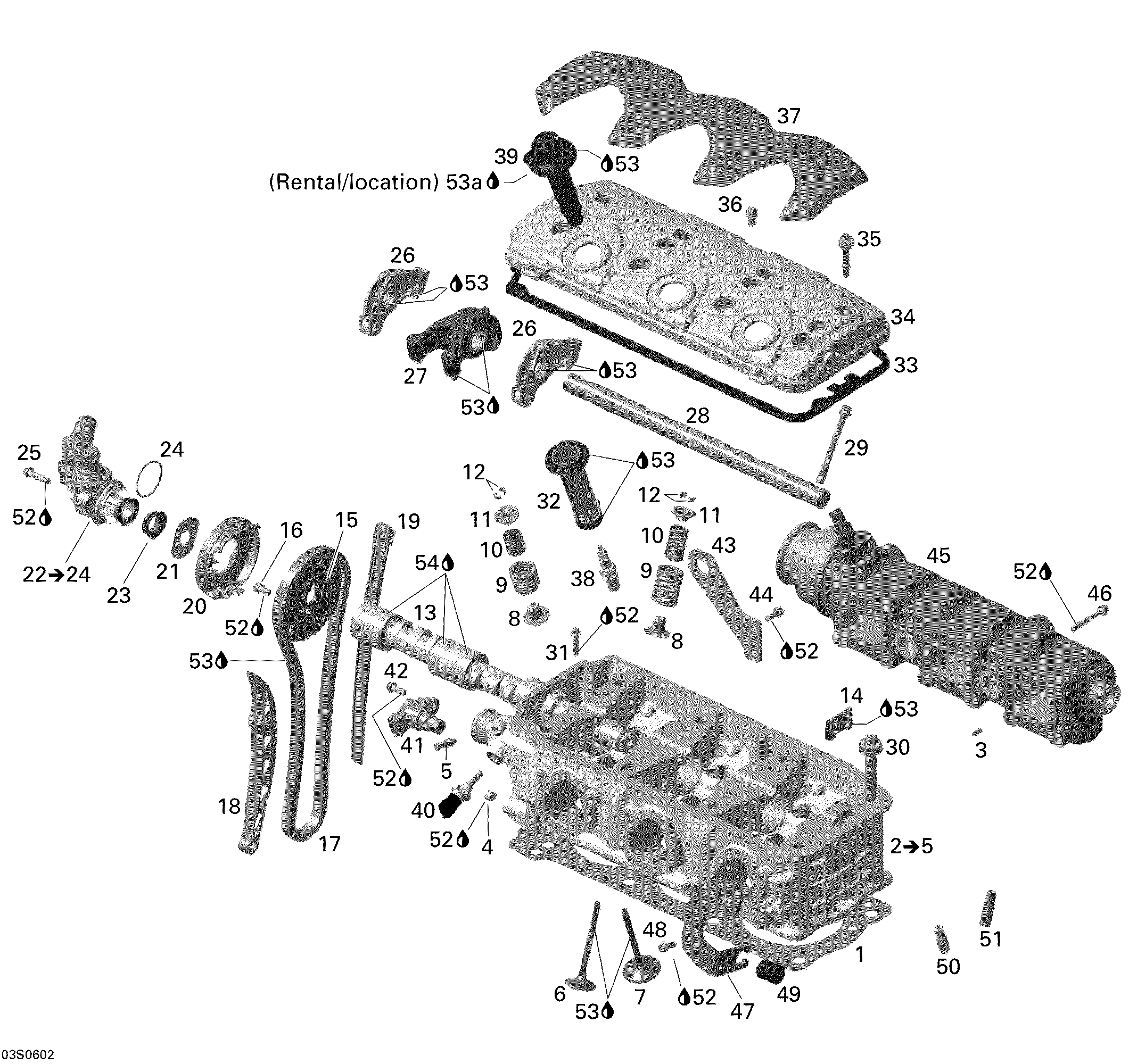 Схема узла: Cylinder Head