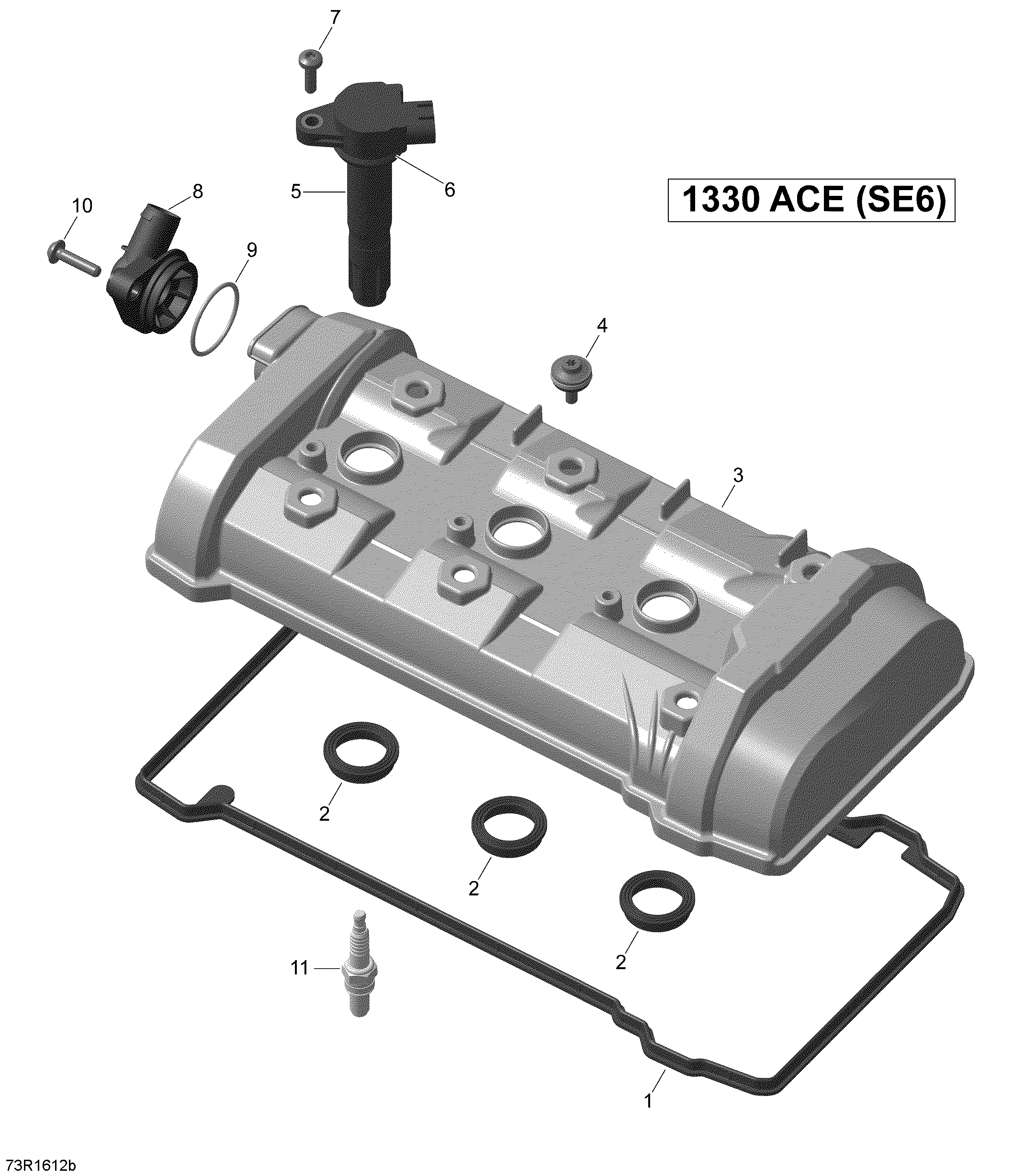 Схема узла: Valve Cover _73R1535b