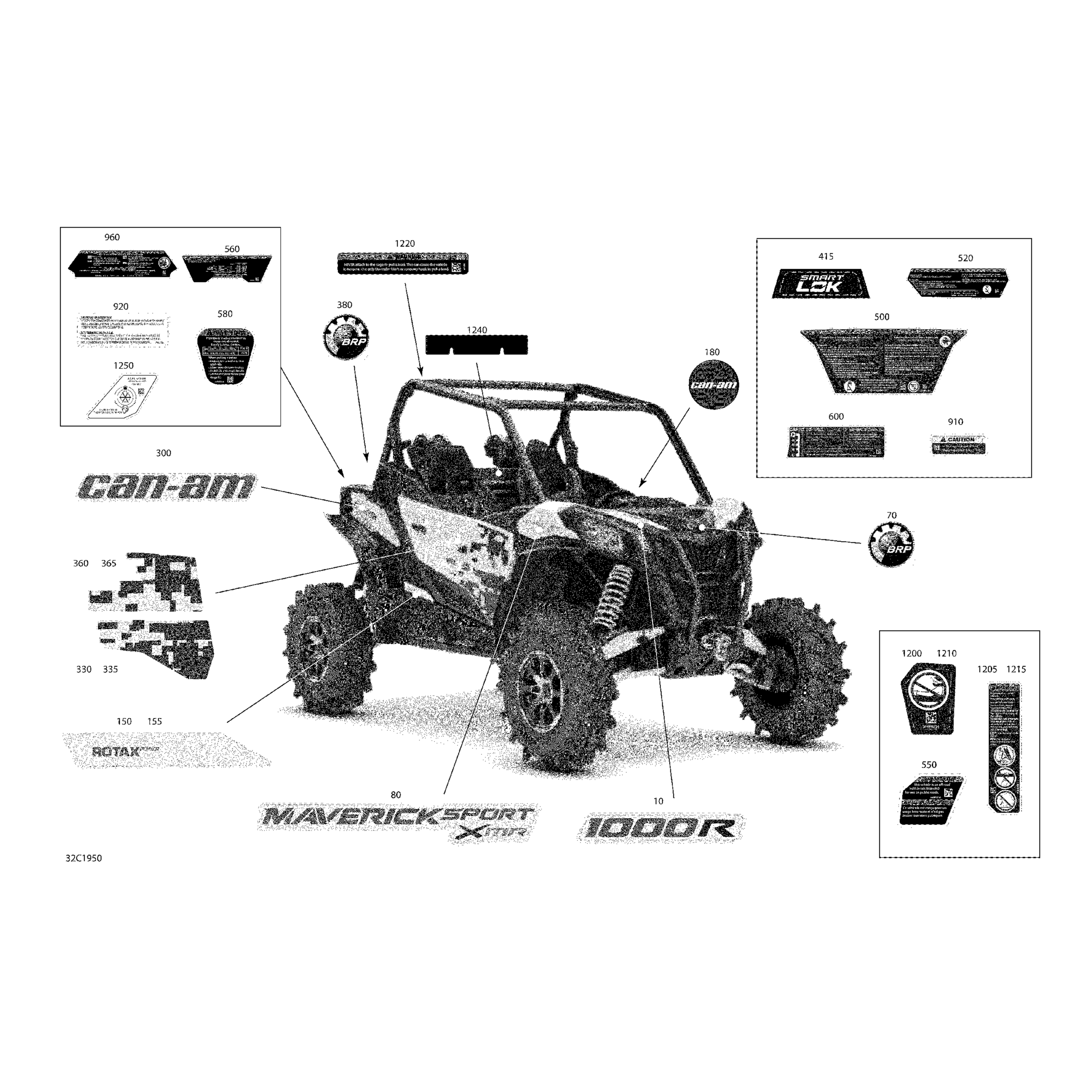 Decals - 1000R - Package XMR