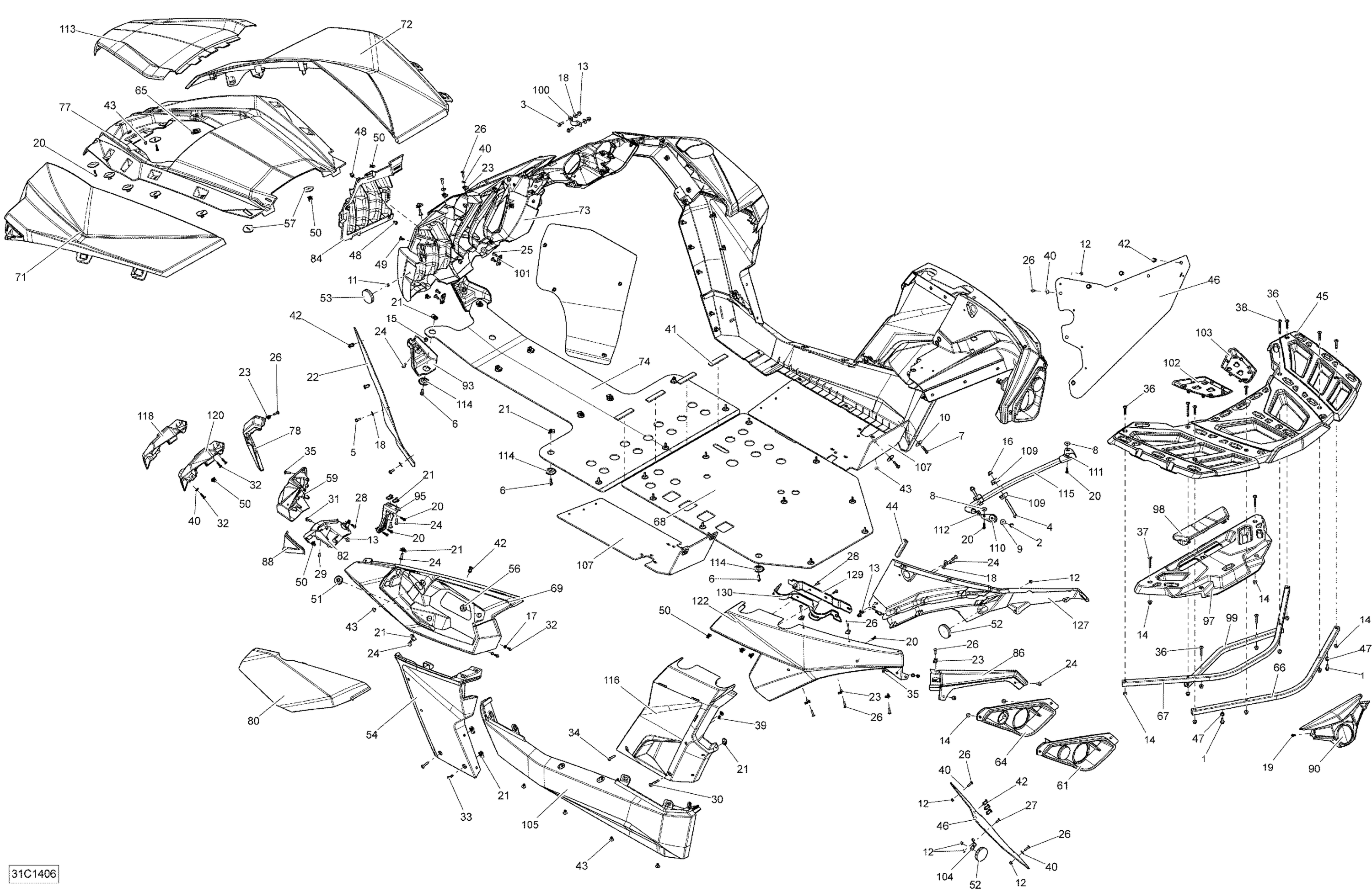 Схема узла: Body And Accessories _31C1406
