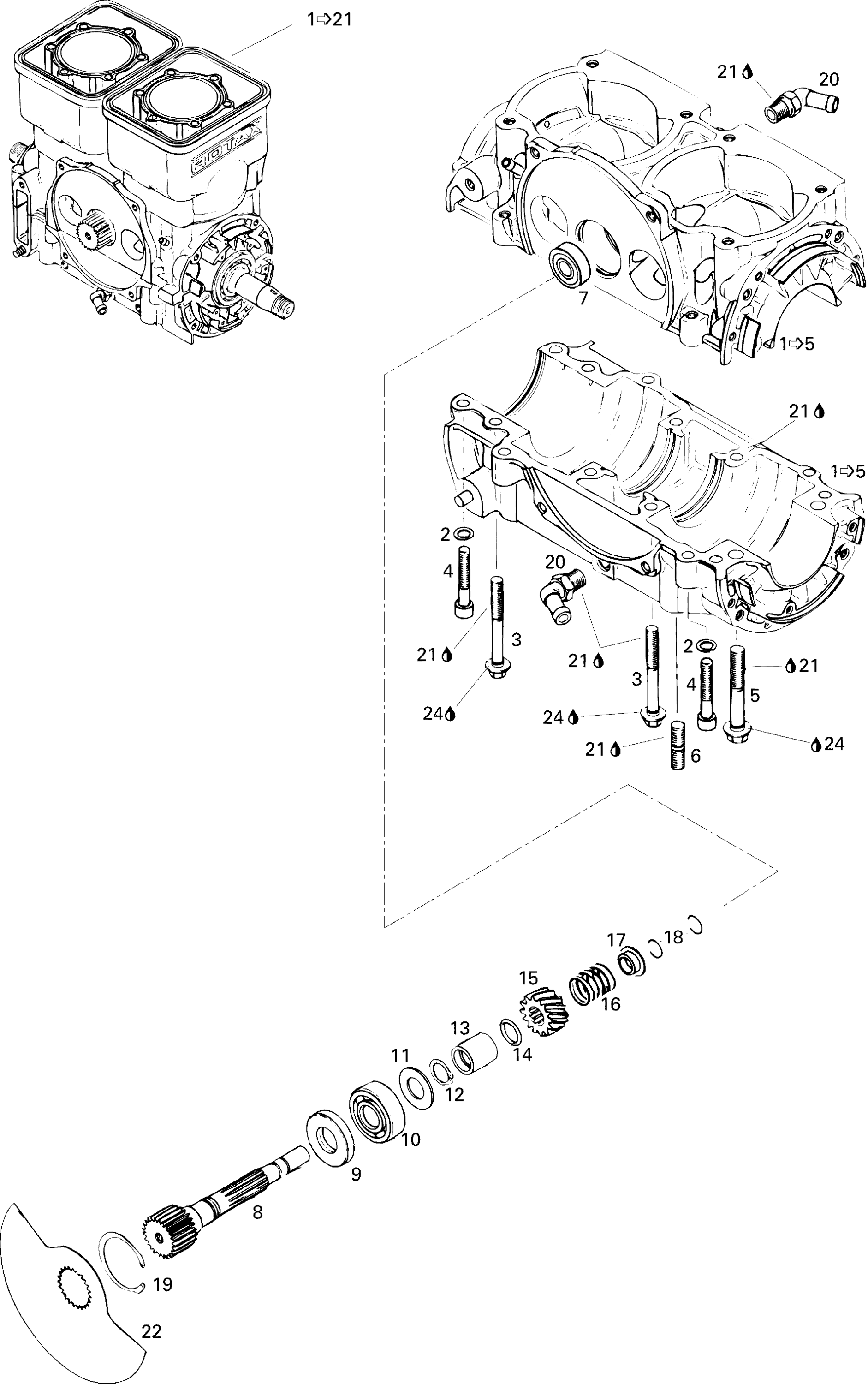Crankcase And Rotary Valve