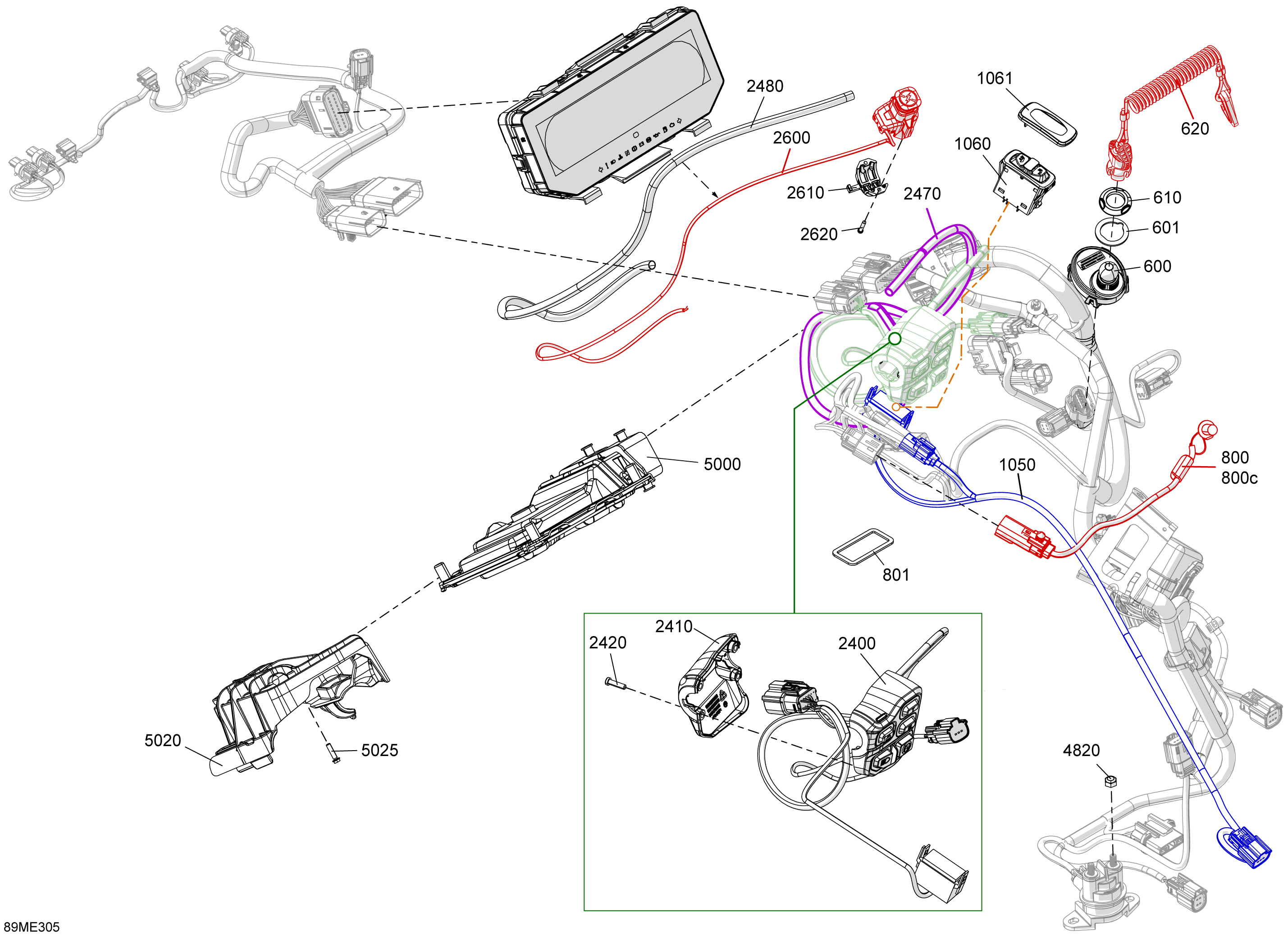 Схема узла: Electric - Upper Section