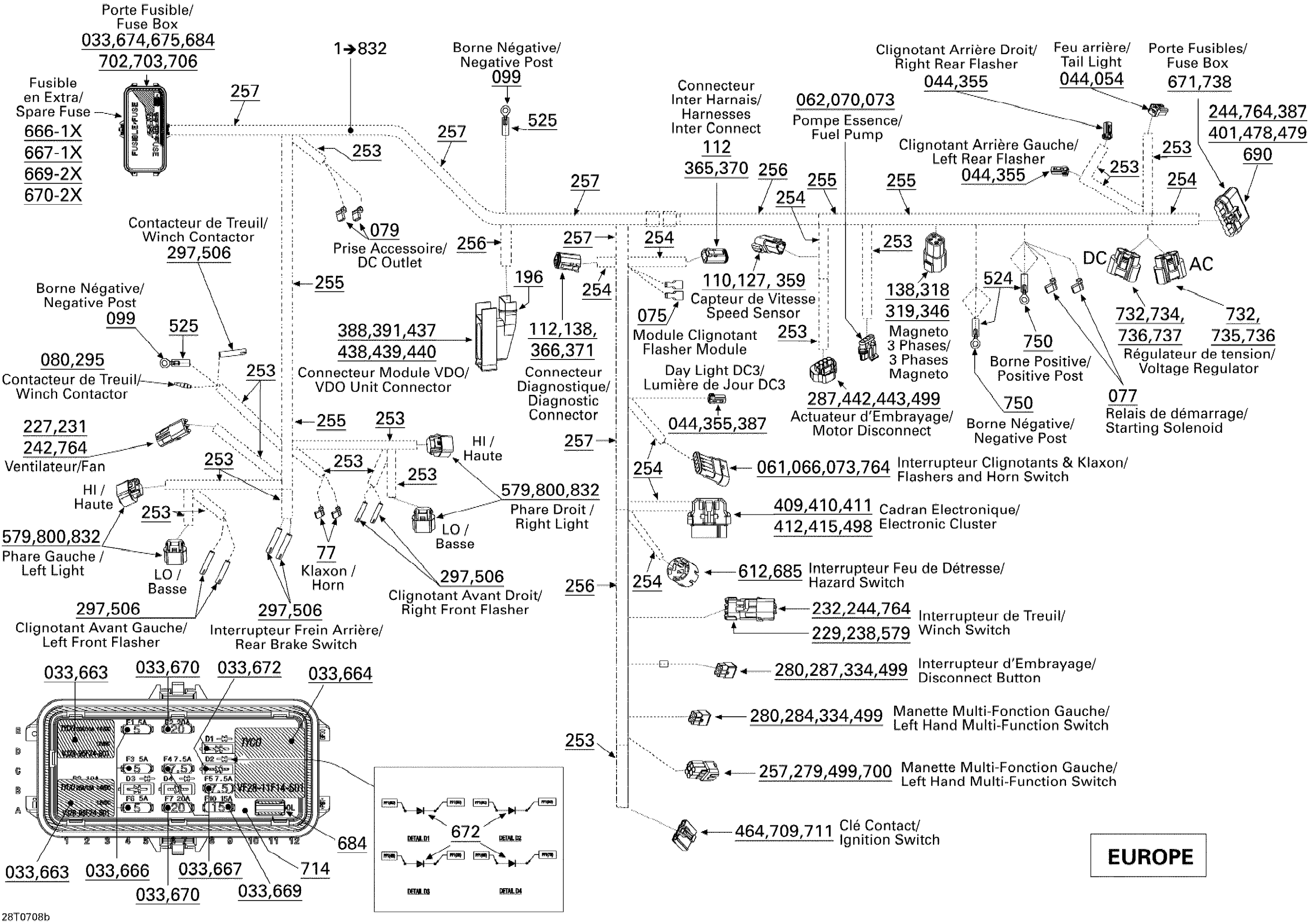 Схема узла: Electrical Harness, Frame