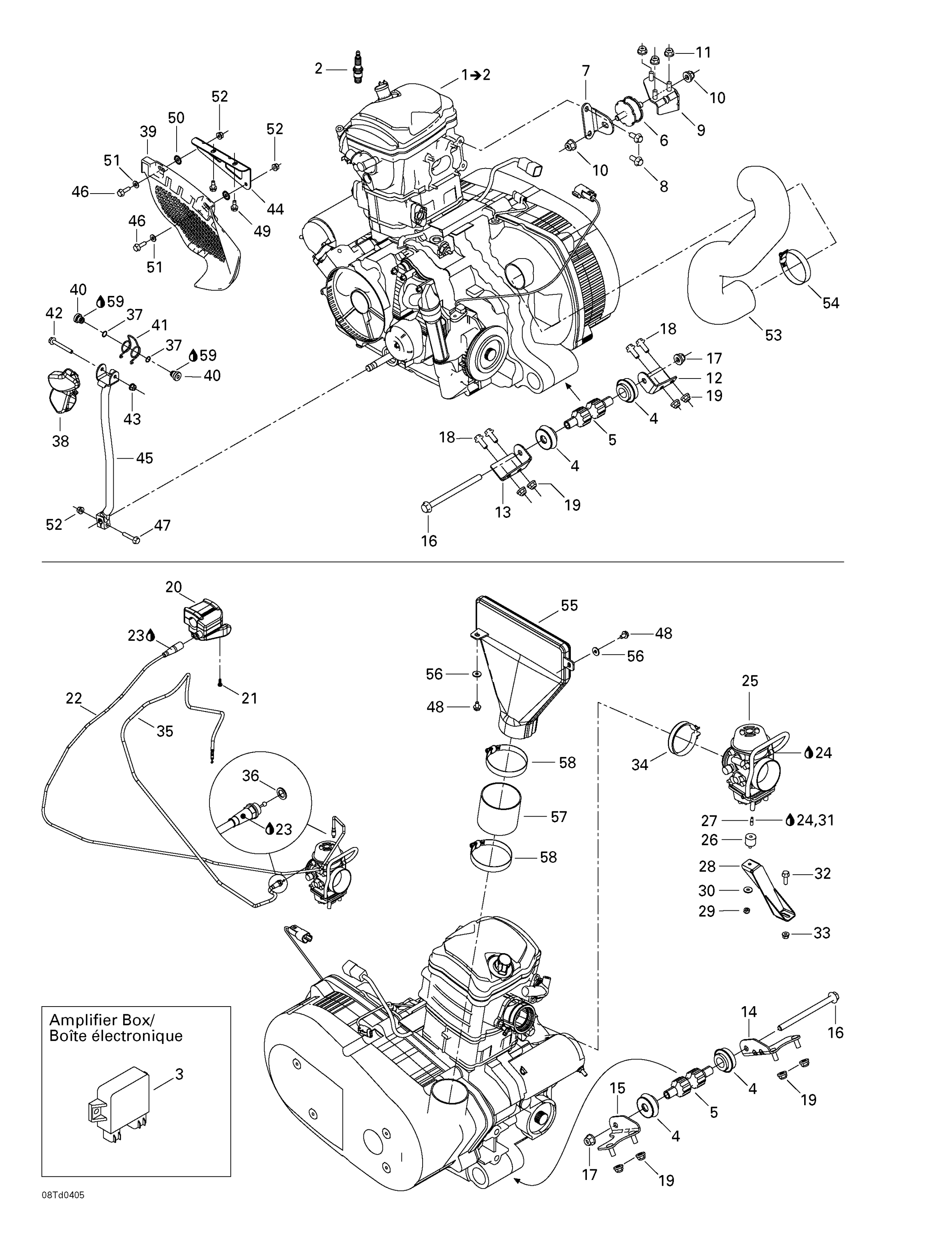 Схема узла: Engine And Engine Support