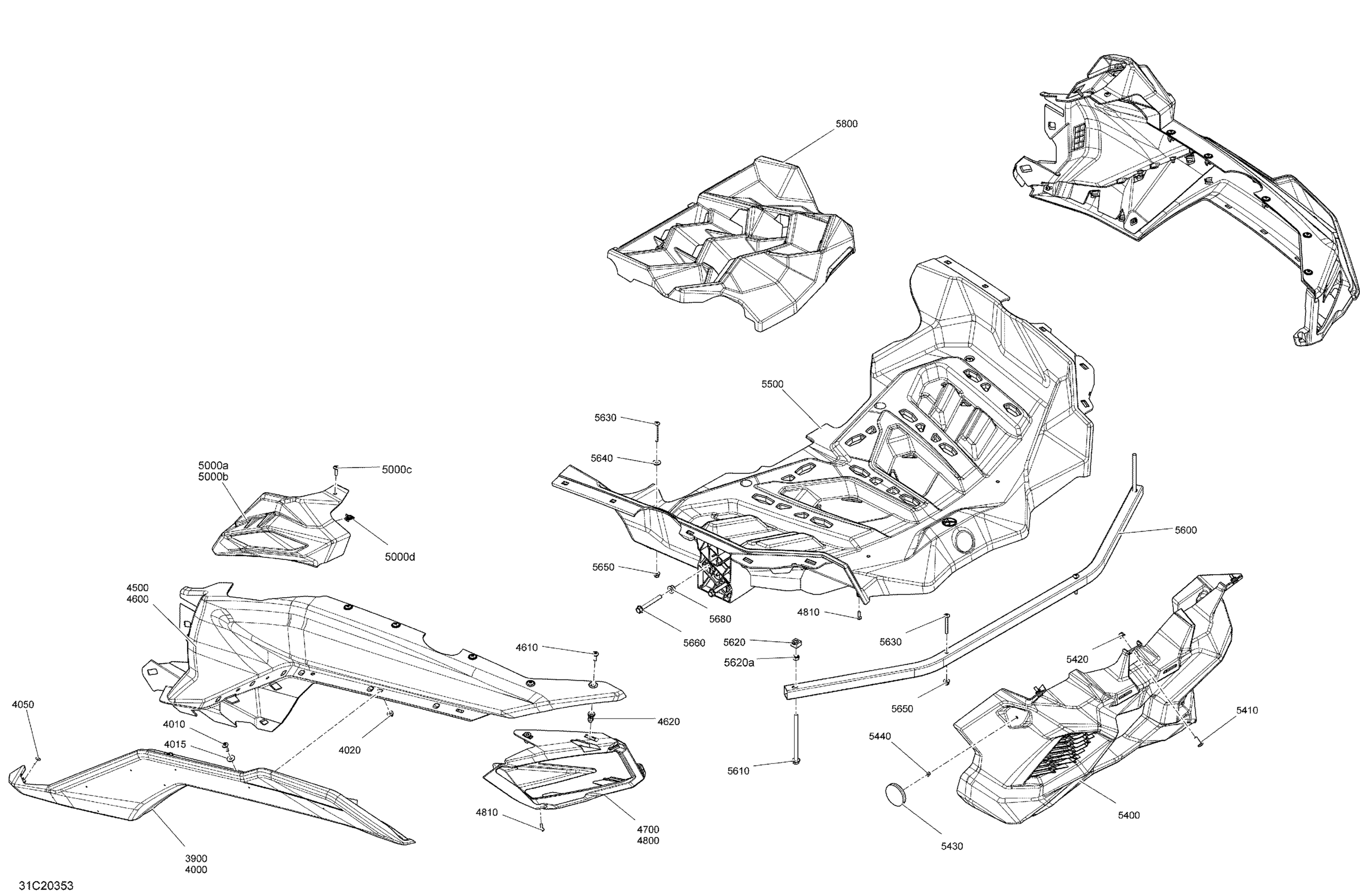 Body - Rear Section - XMR - Green