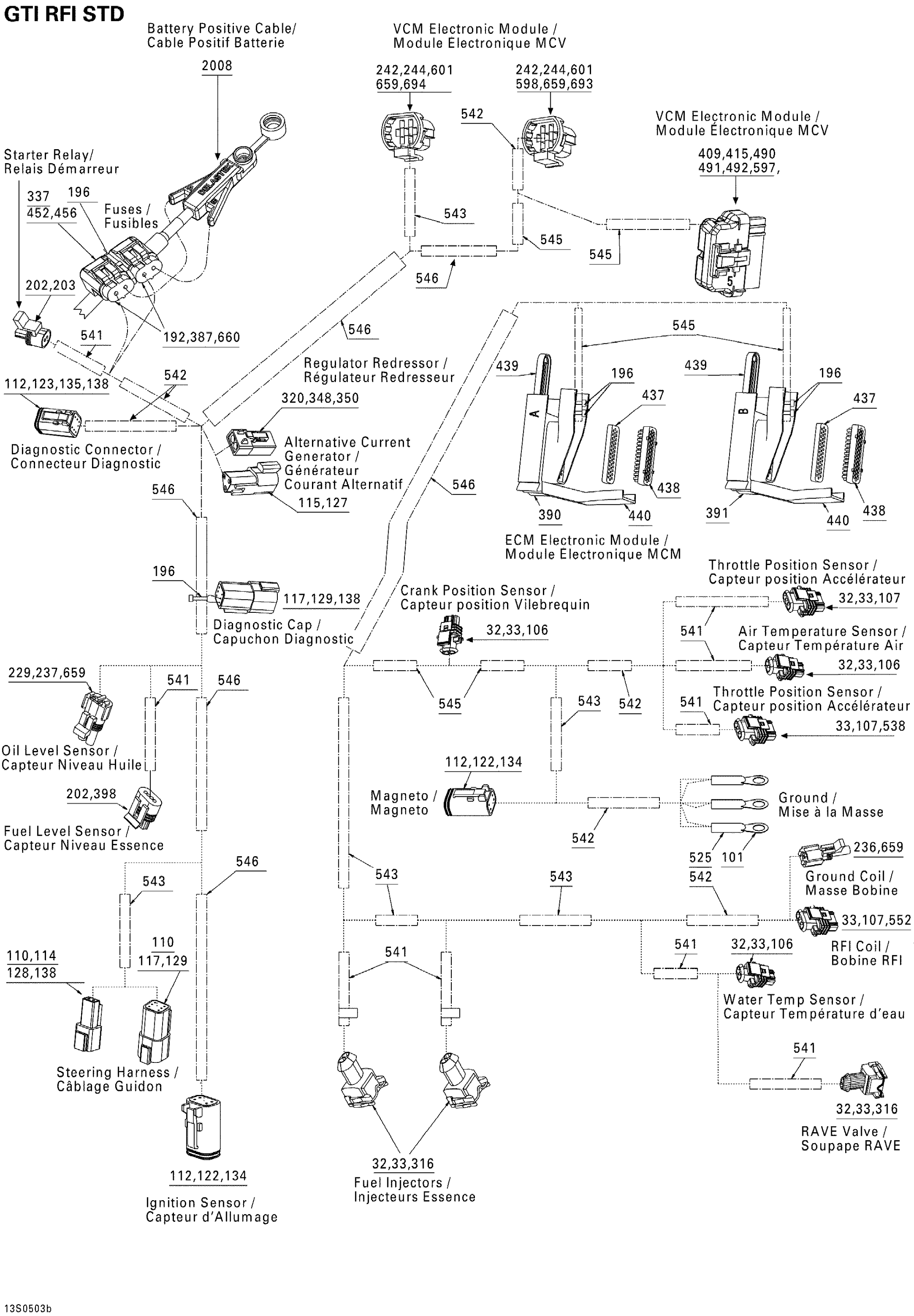 Схема узла: Electrical Harness STD
