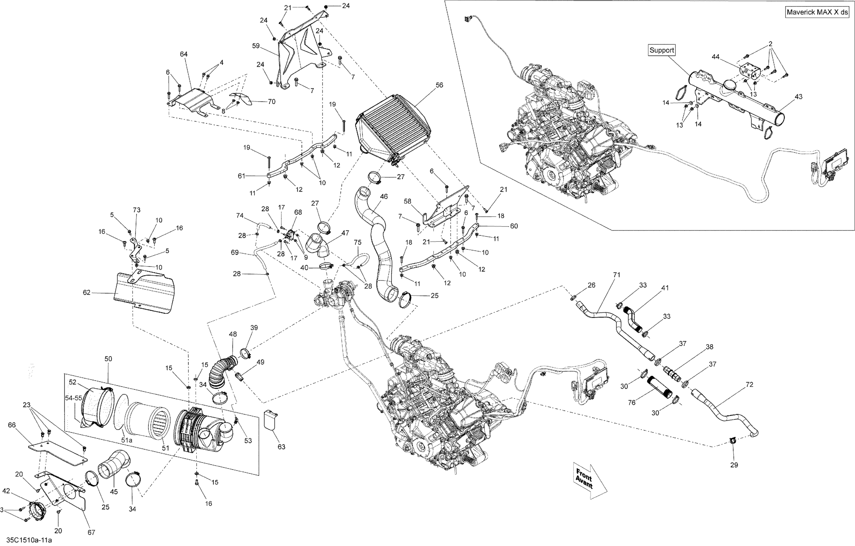 Схема узла: Air Intake _Turbo_35C1510a