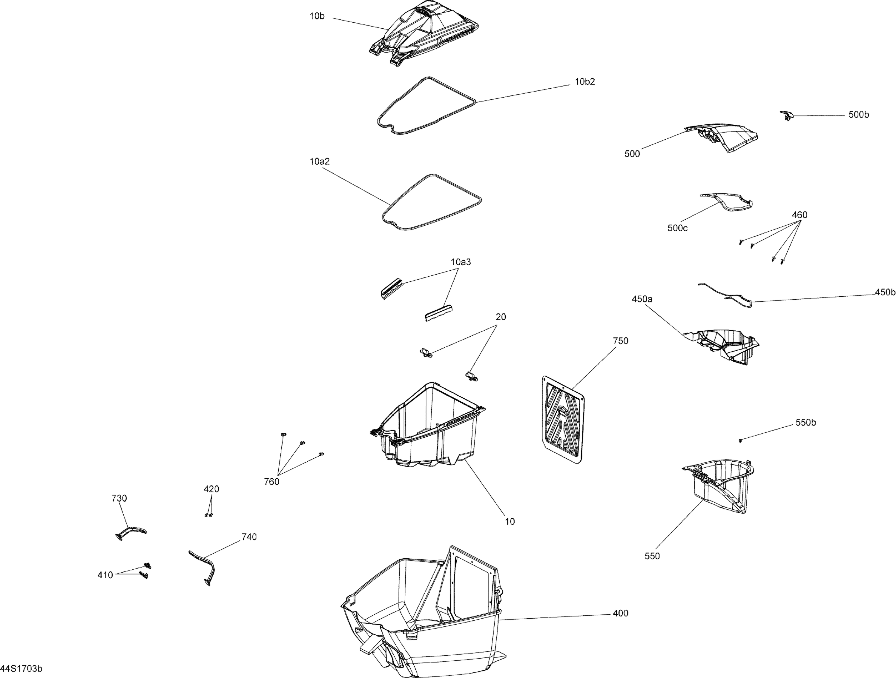 Схема узла: Storage Compartments - All Models