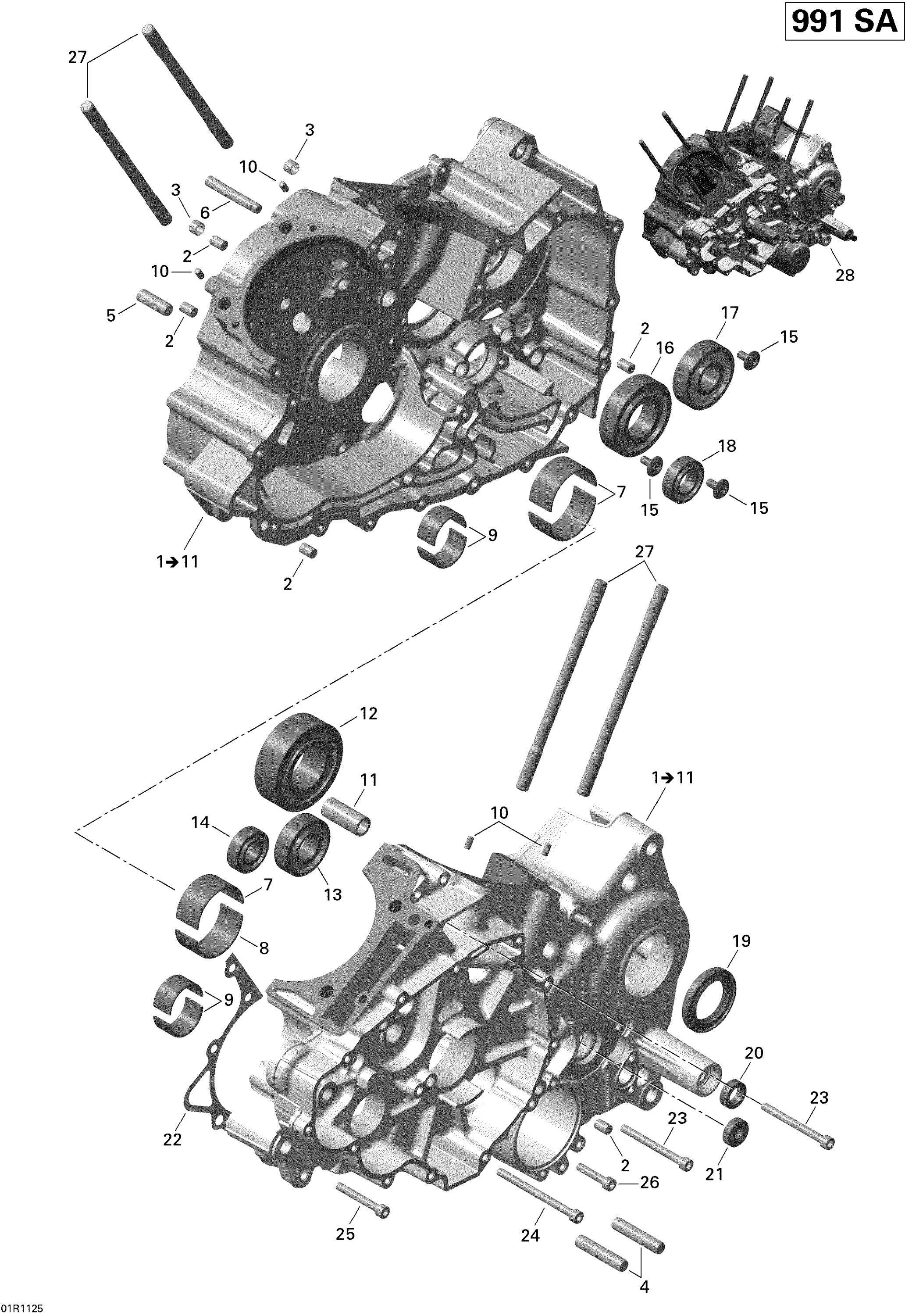 Схема узла: Crankcase