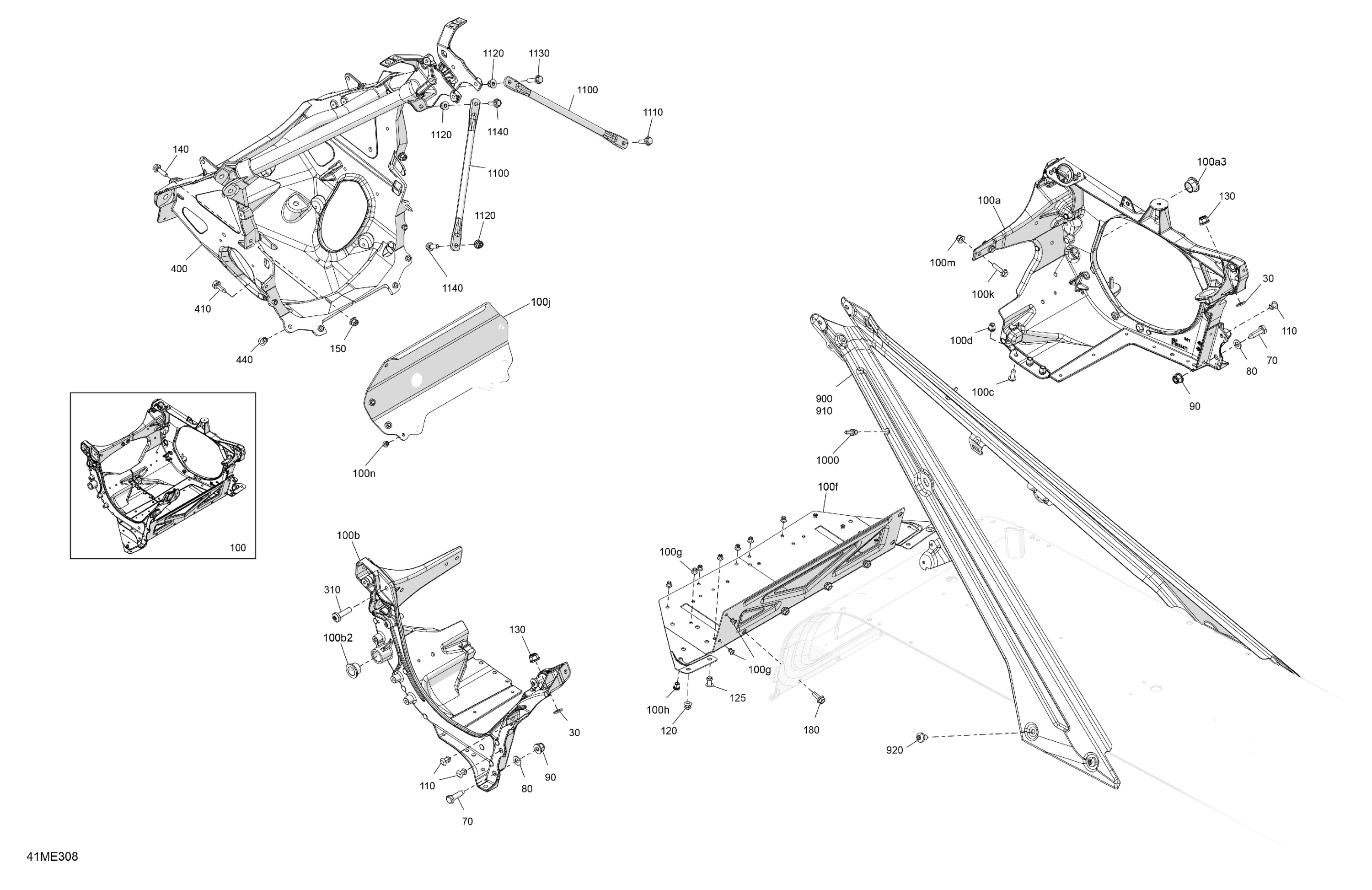 Схема узла: Frame - System - Front Section