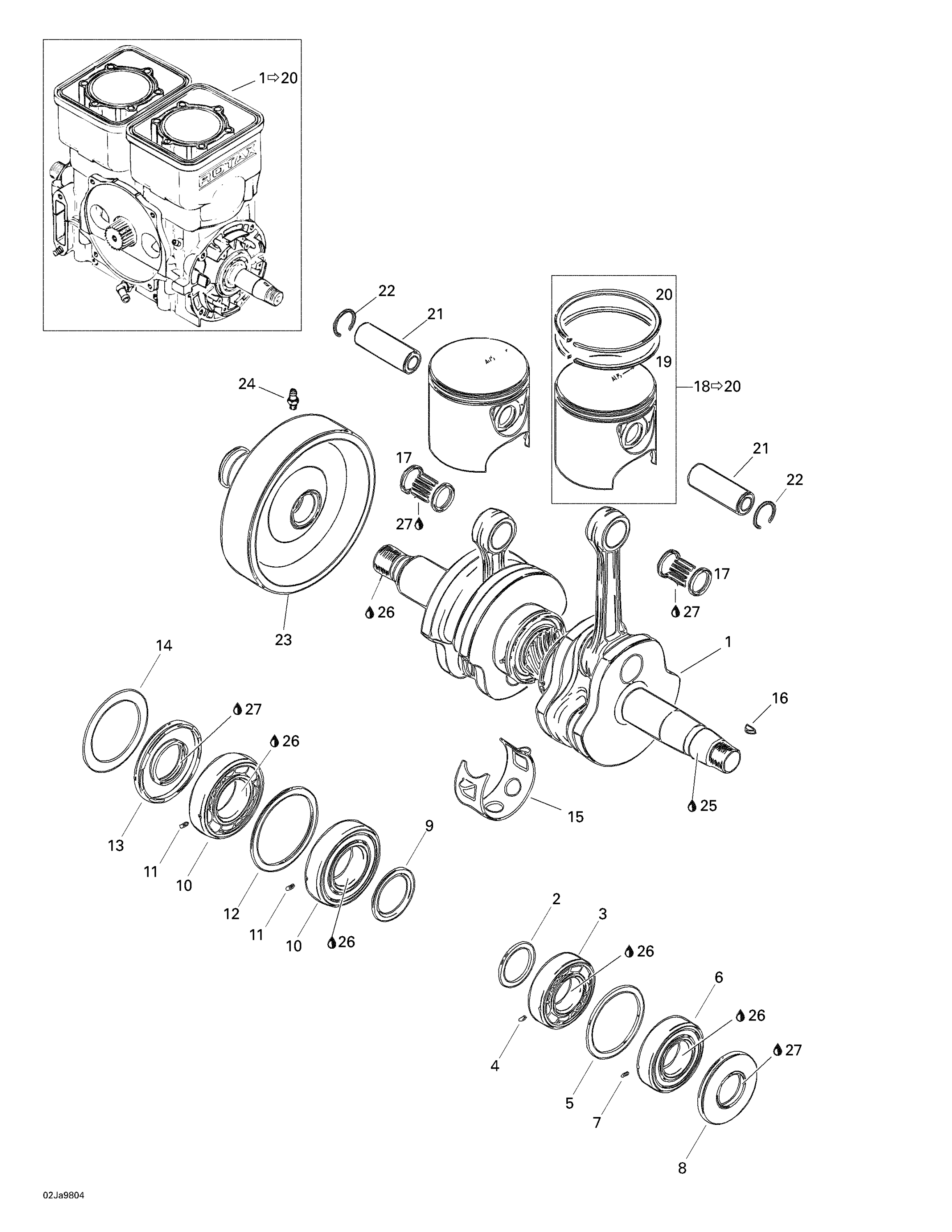 Crankshaft And Pistons