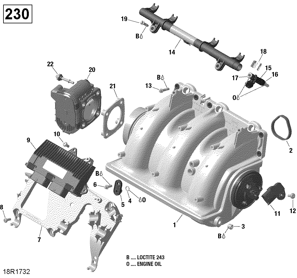 Air Intake Manifold And Throttle Body - 230