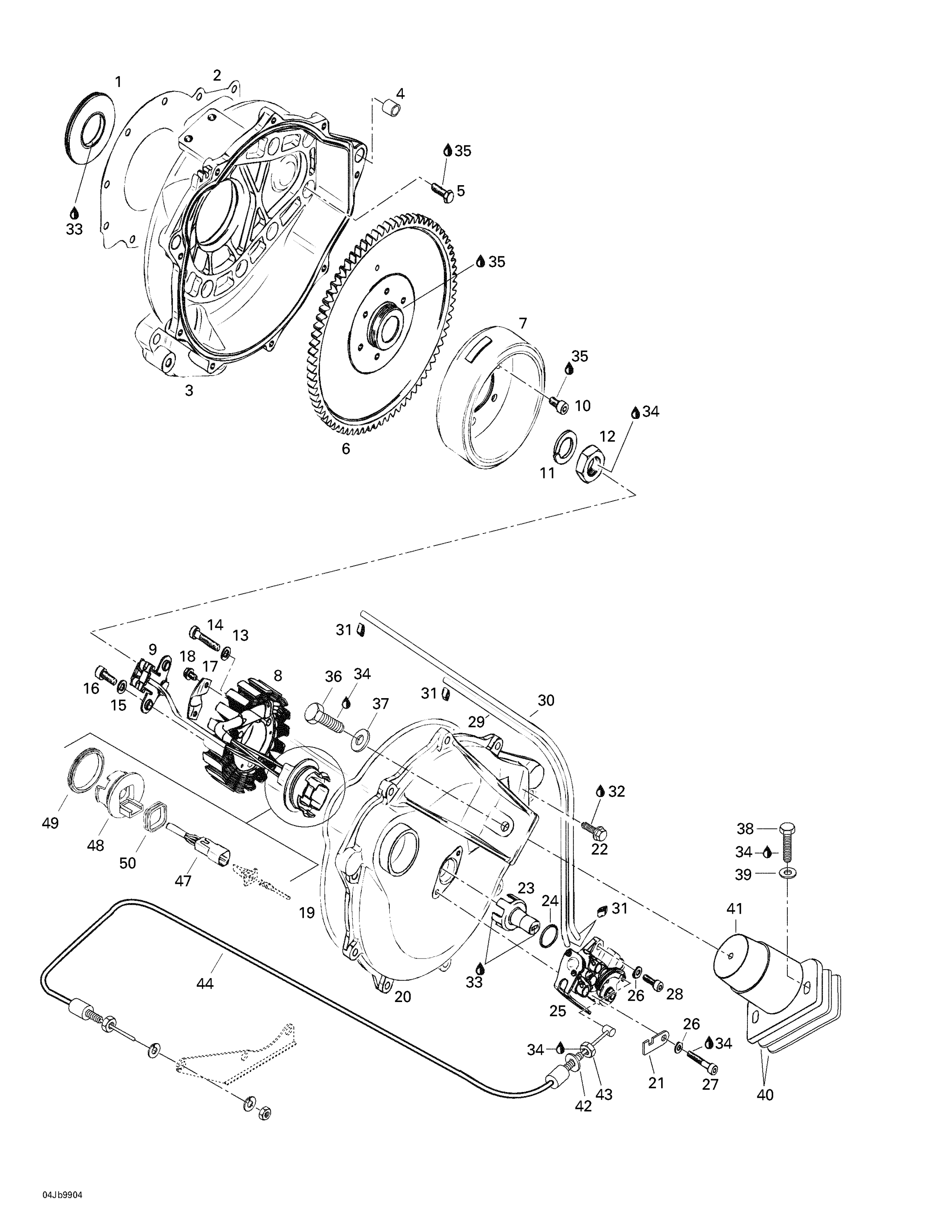 Magneto, Oil Pump