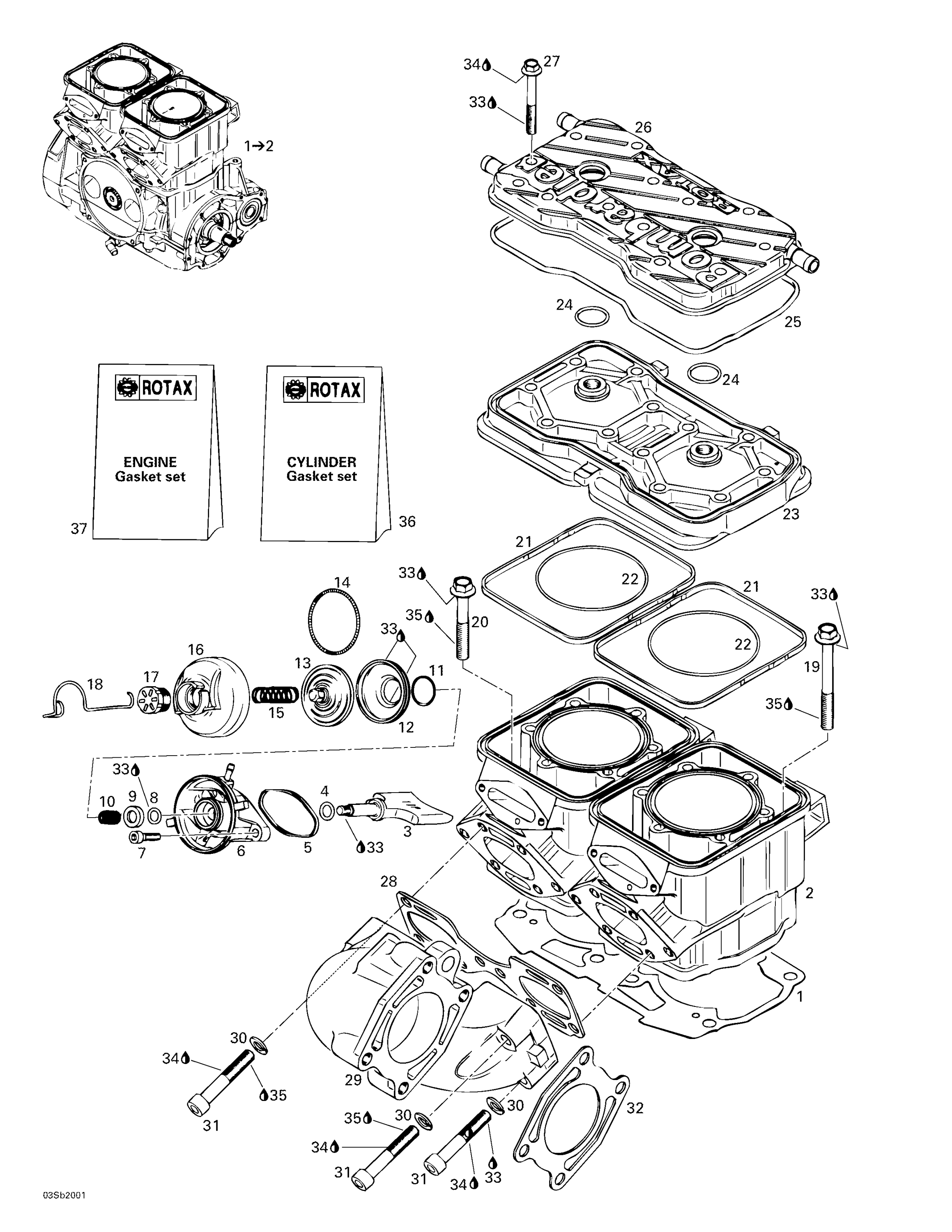 Cylinder, Exhaust Manifold
