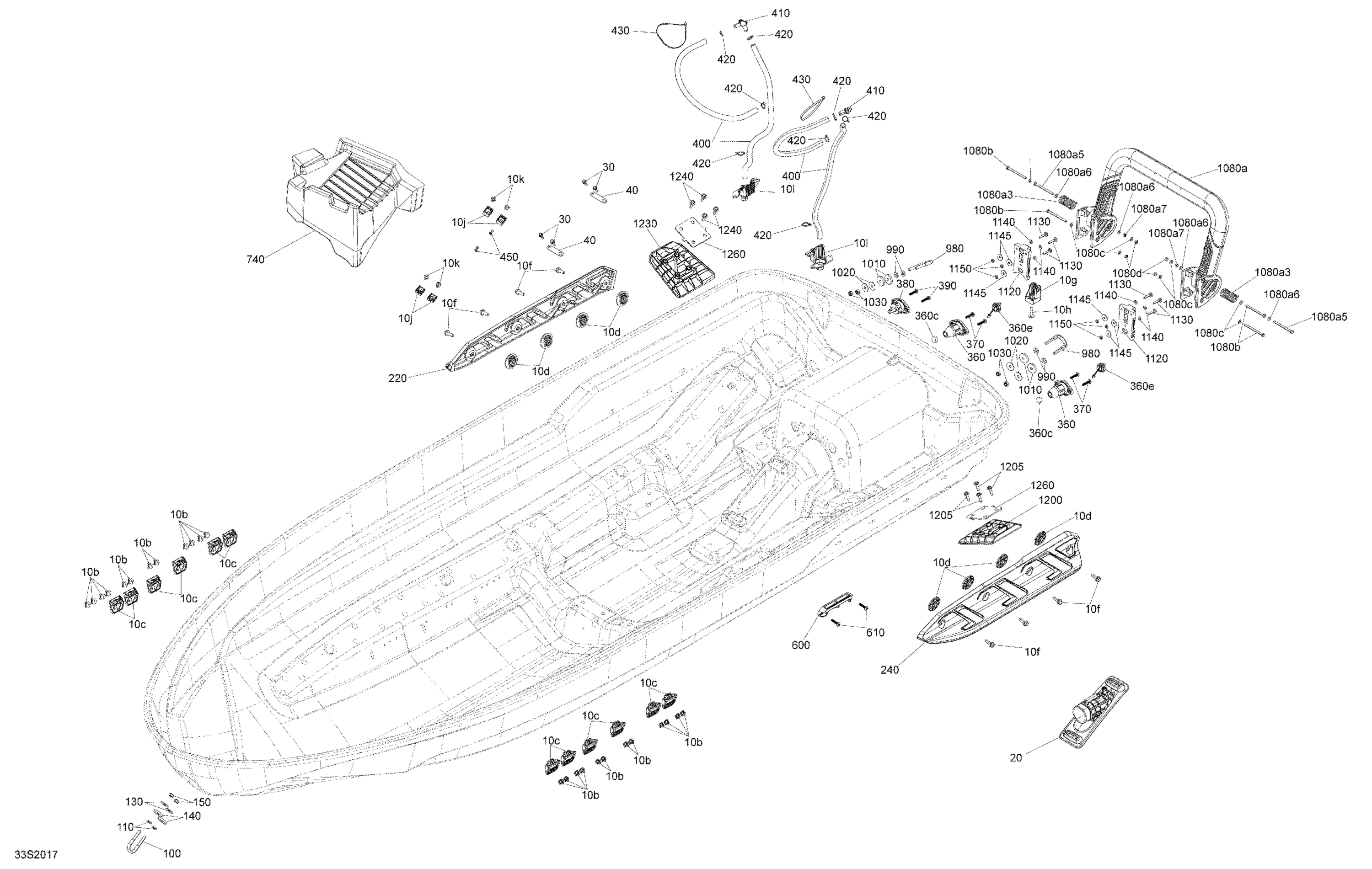 Схема узла: Hull Extension and Ladder