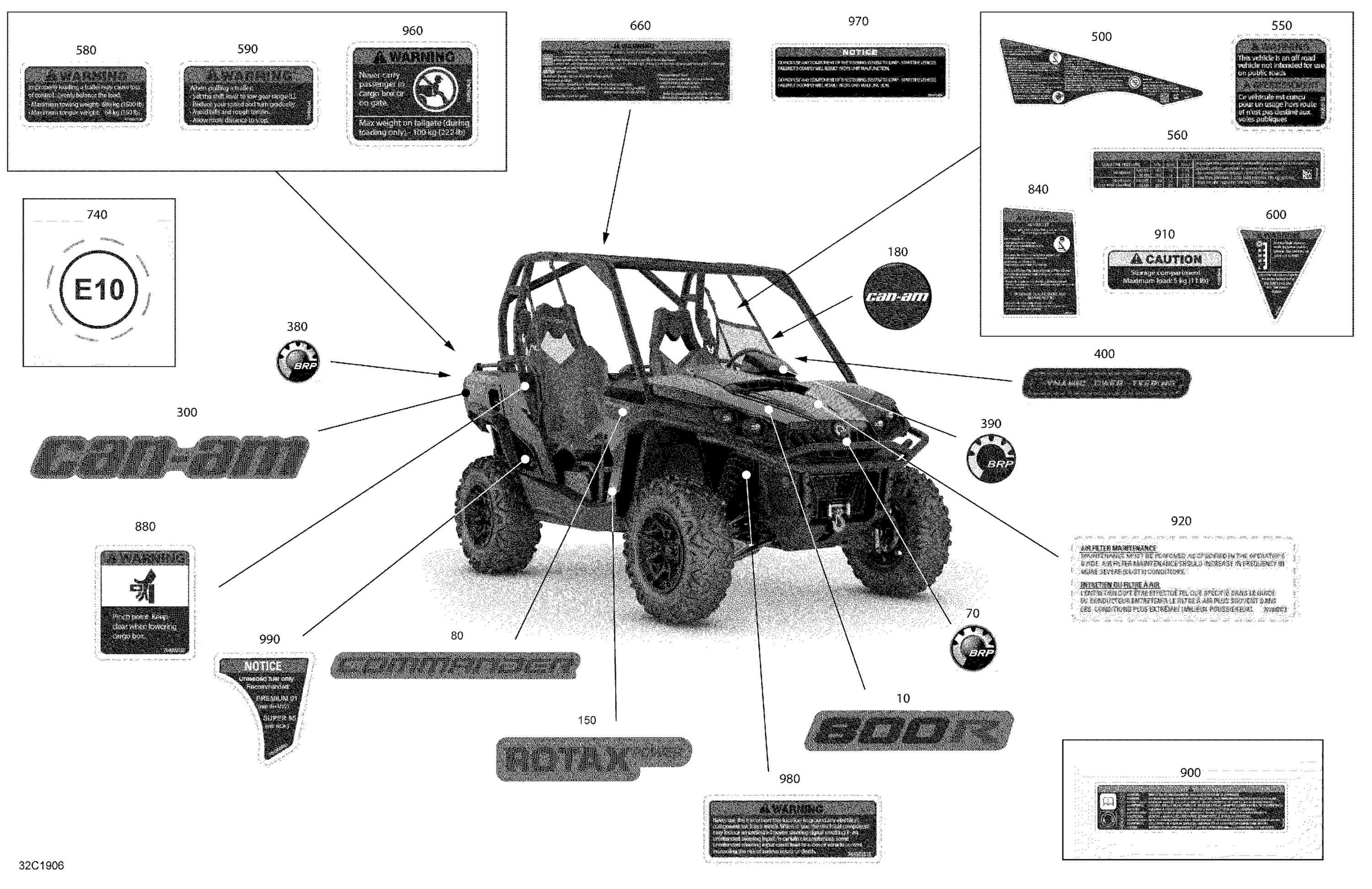 Схема узла: Decals - 800R EFI - DPS