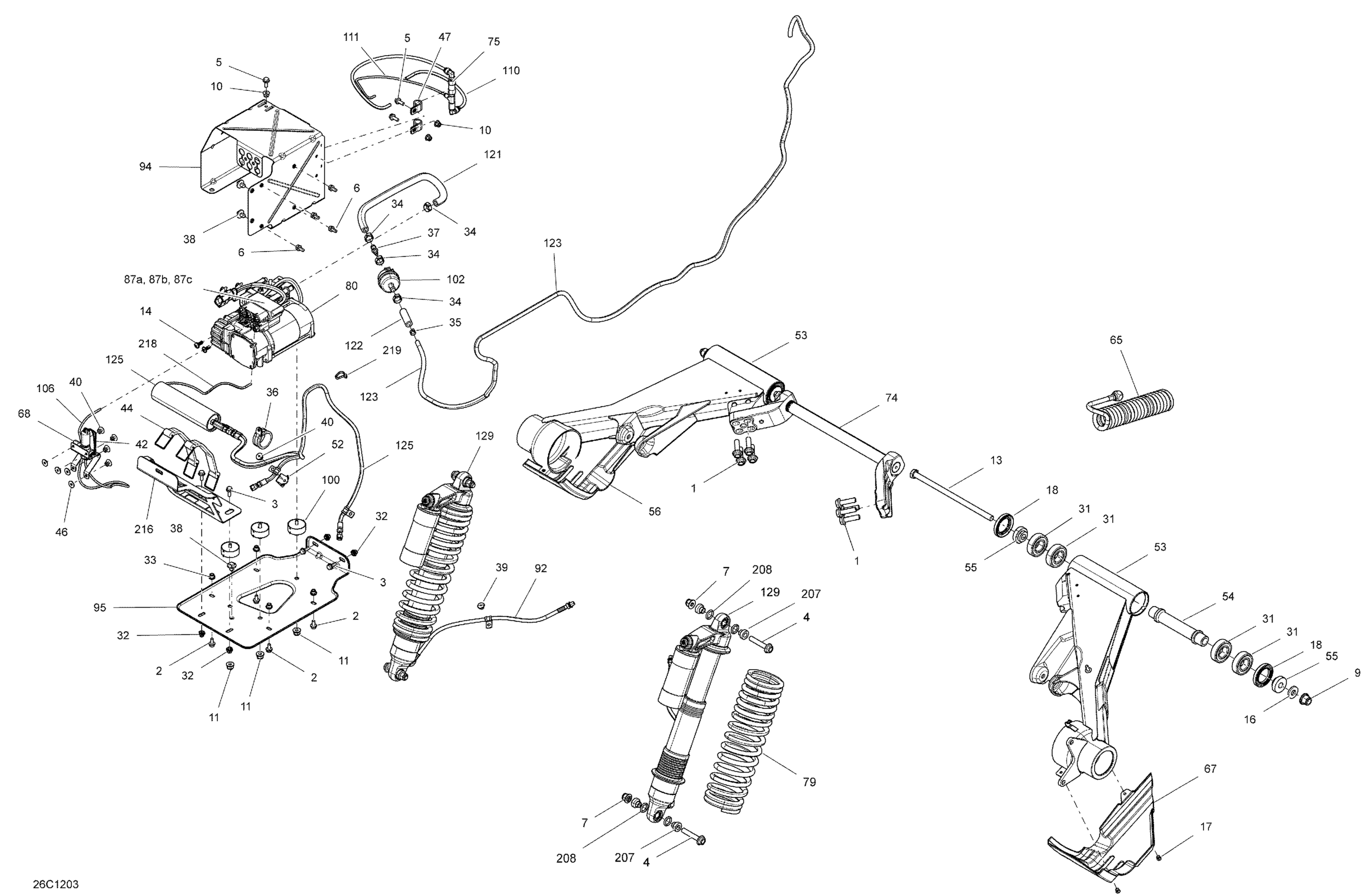 Схема узла: Rear Suspension