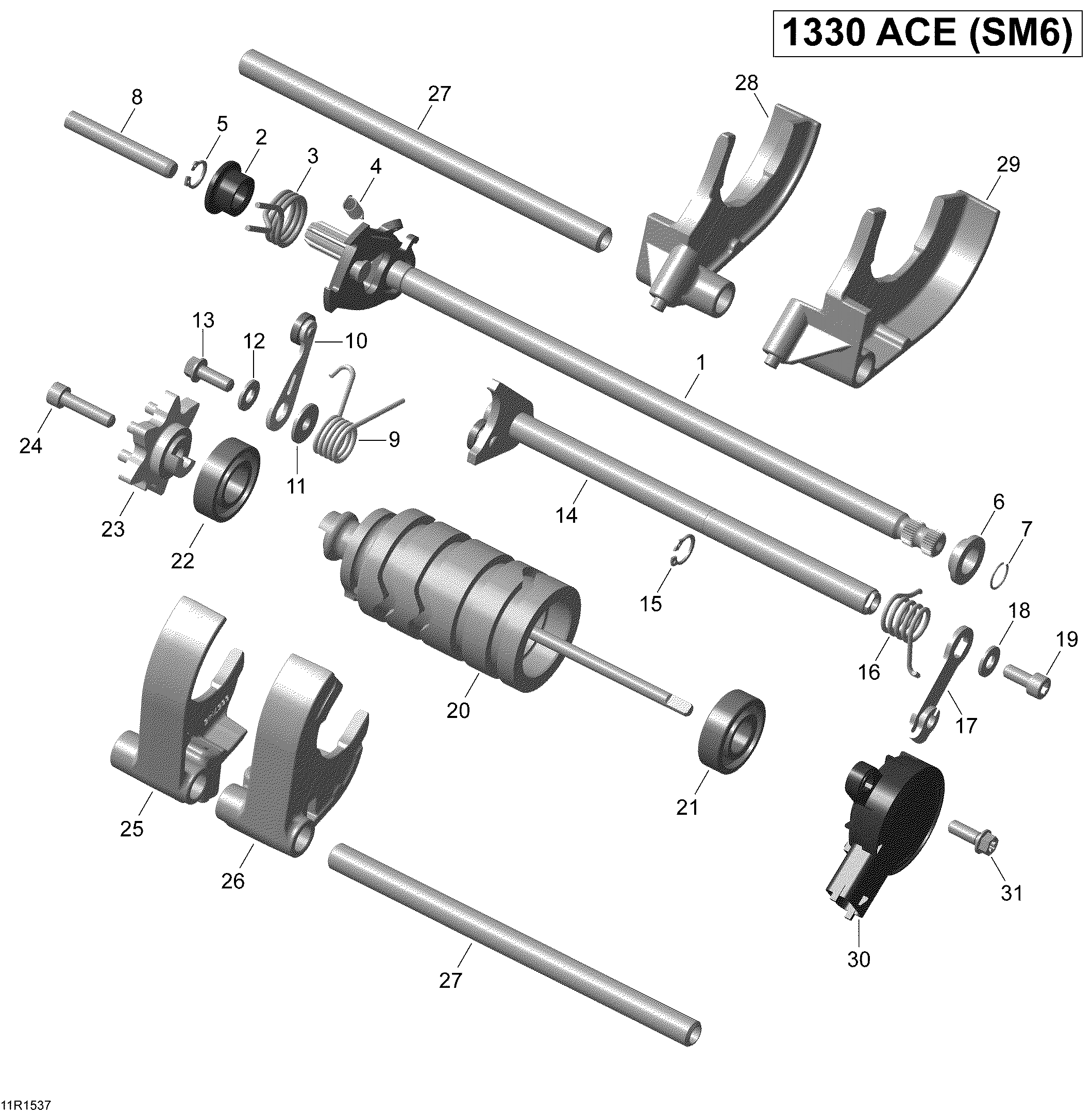 Схема узла: Shifting System