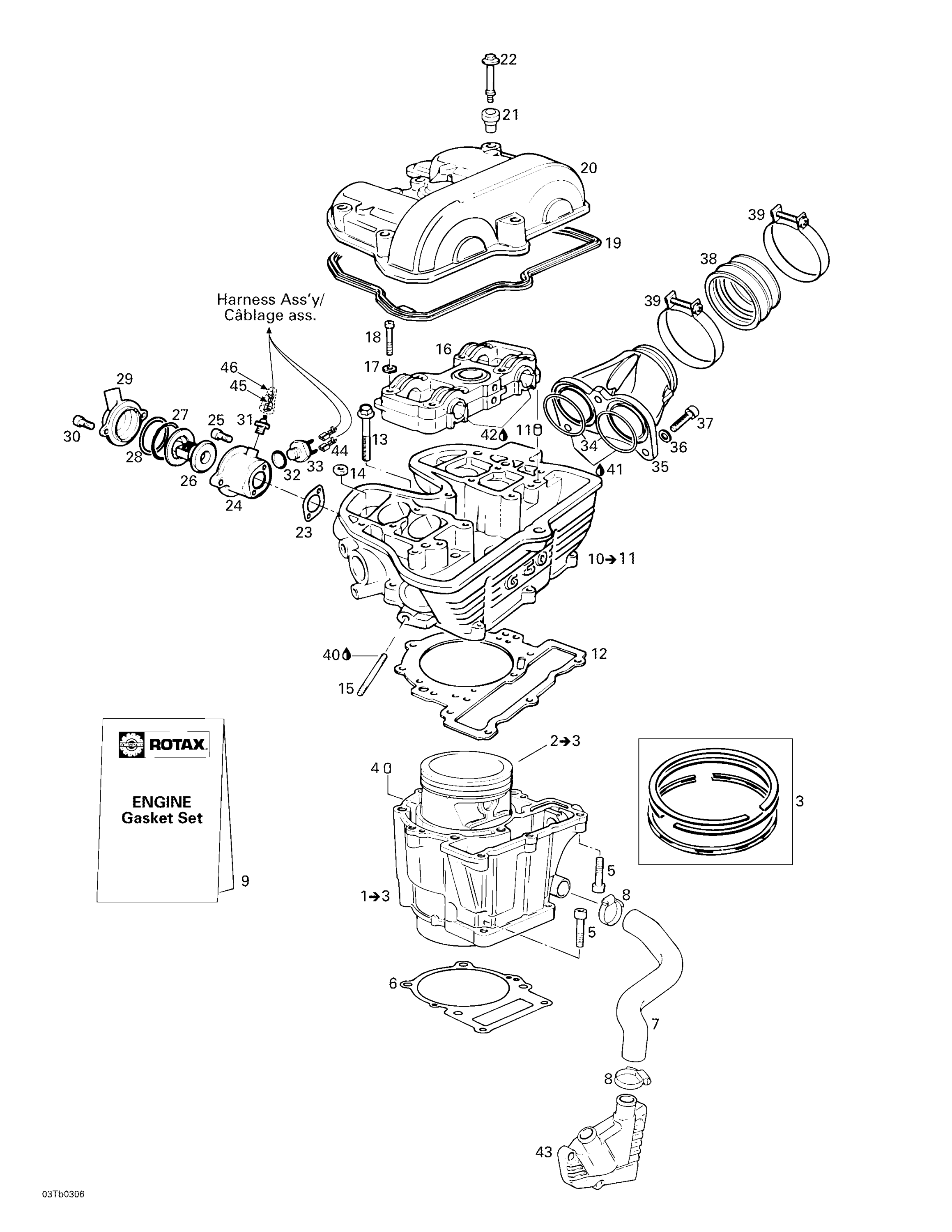 Схема узла: Cylinder, Cylinder Head