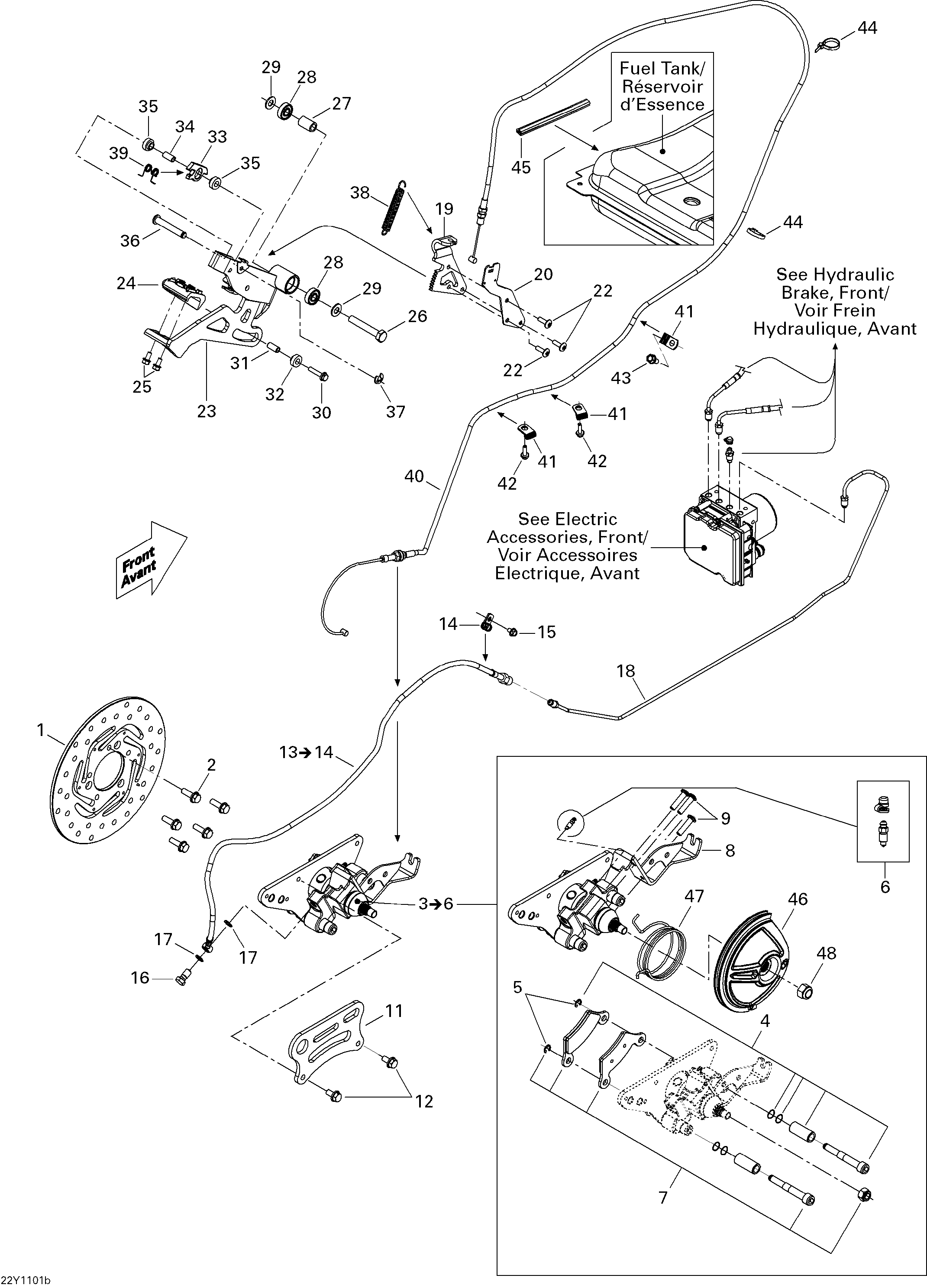 Схема узла: Hydraulic Brake, Rear