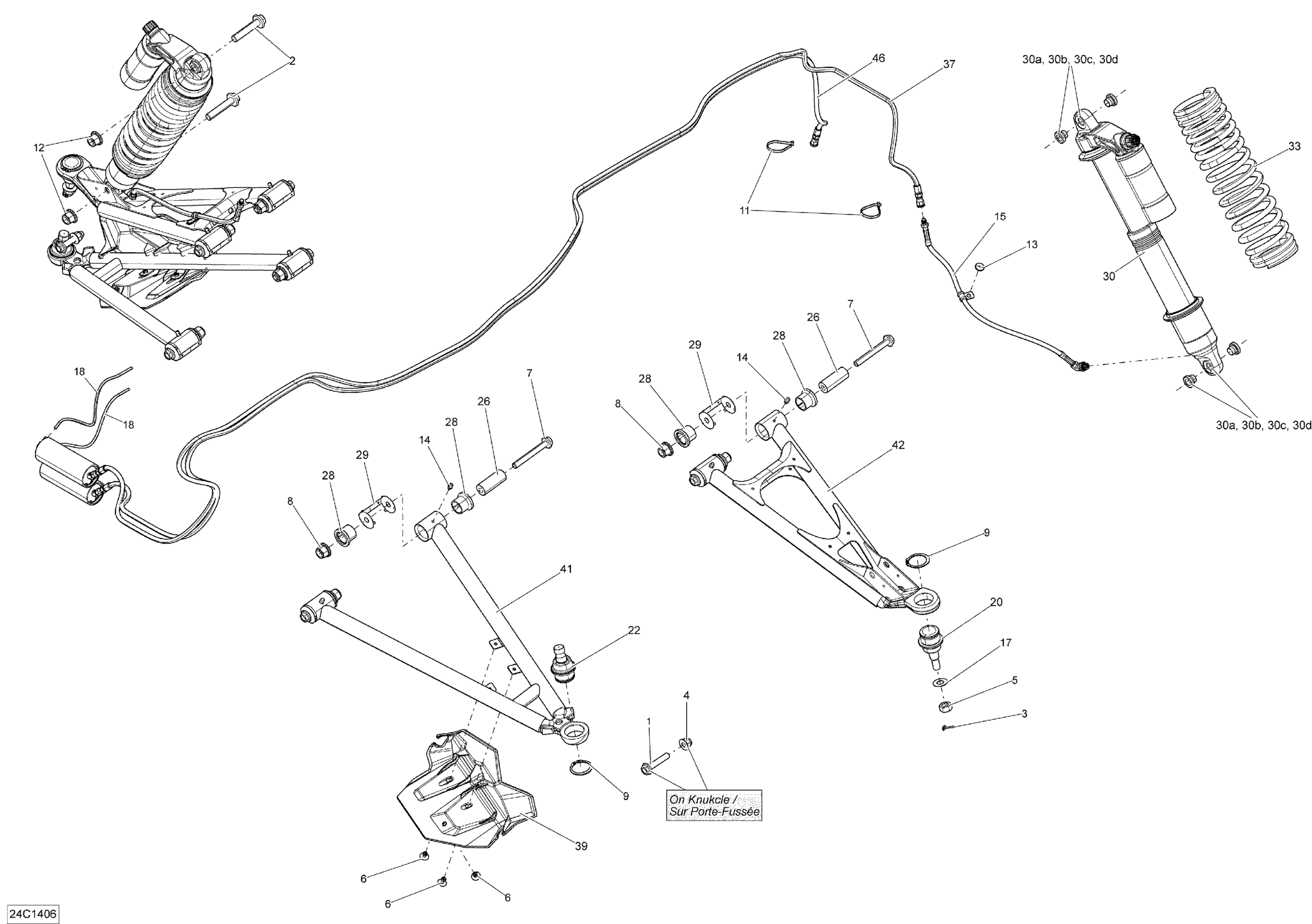 Схема узла: Front Suspension _24C1406