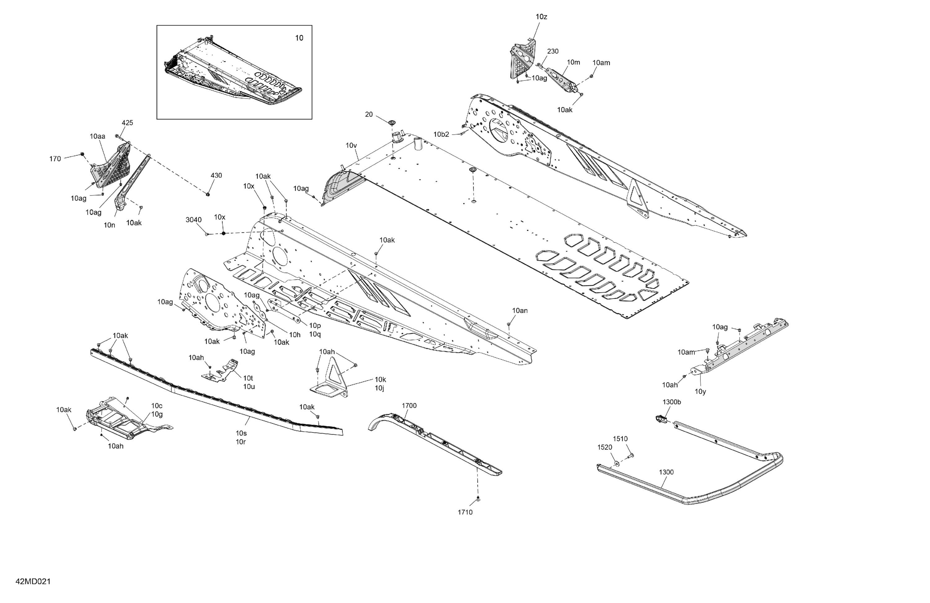 Схема узла: Frame - System - Rear Section