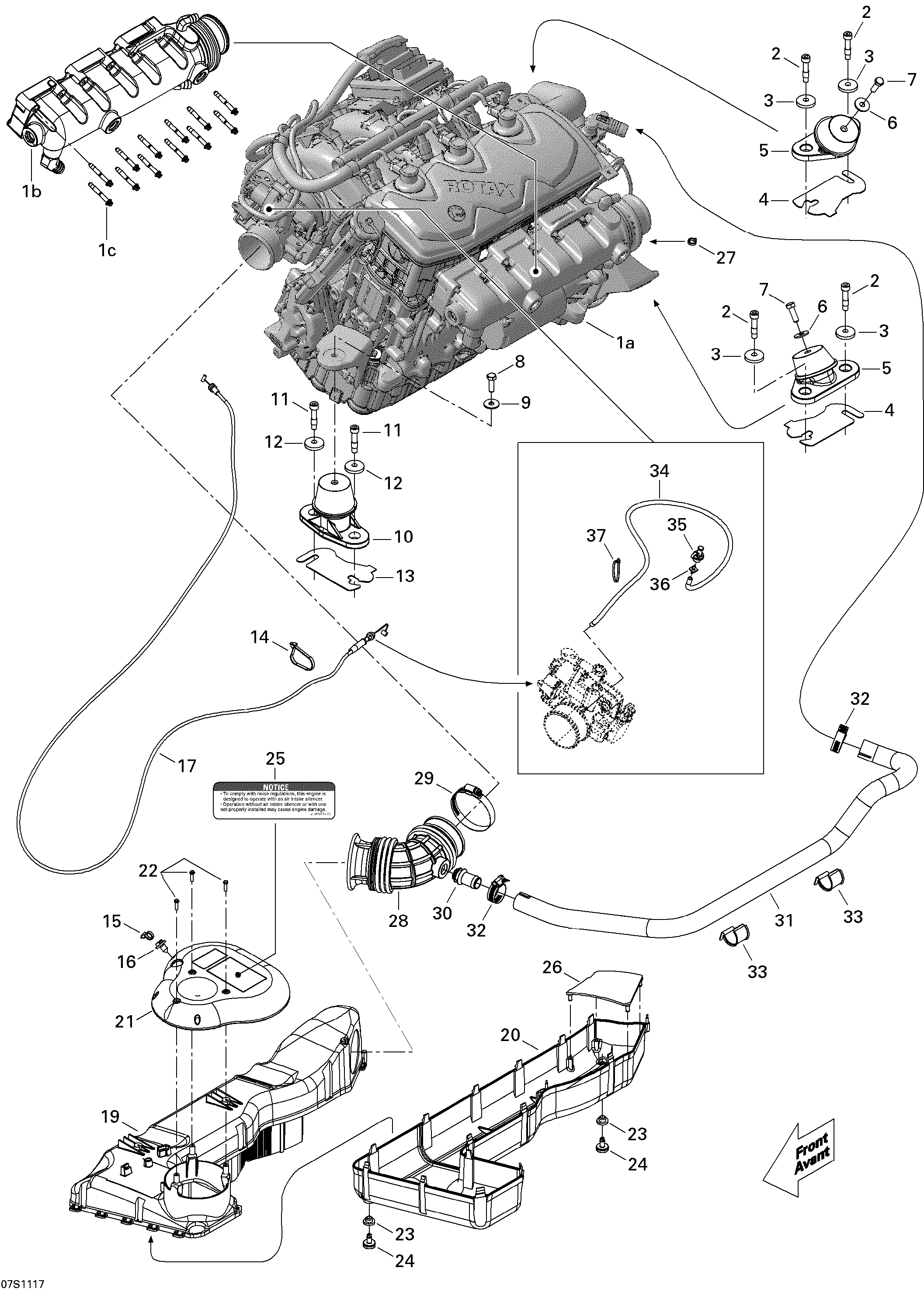 Engine And Air Intake Silencer