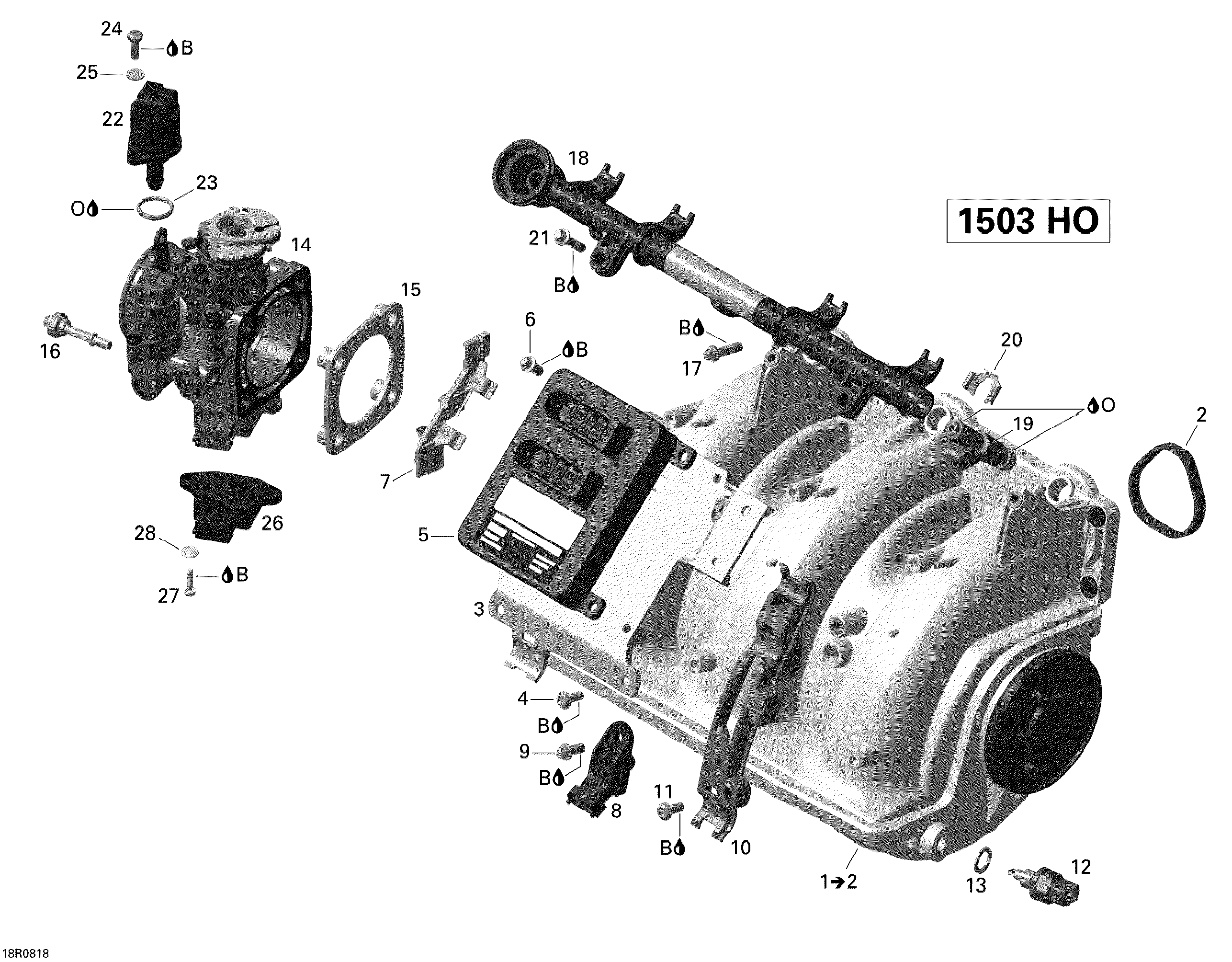 Air Intake Manifold And Throttle Body
