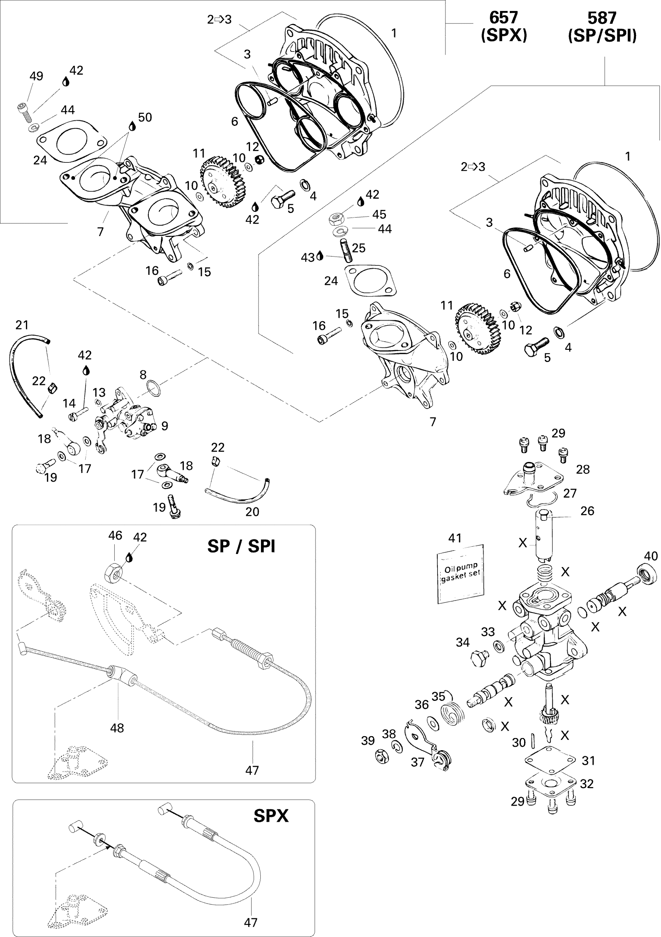 Схема узла: Oil Injection Pump SPX