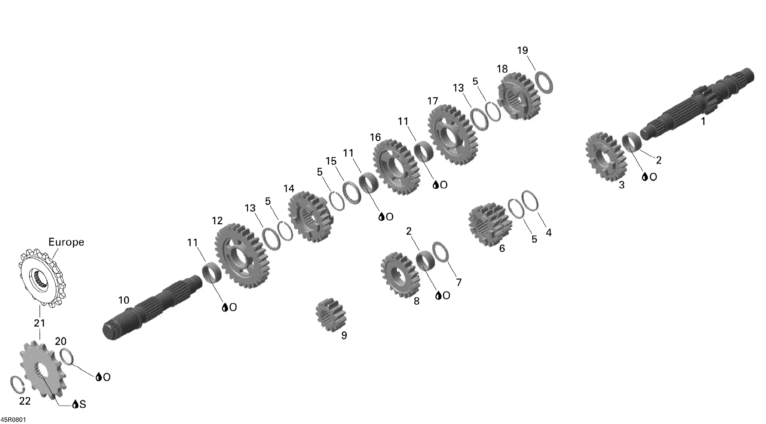 Схема узла: Gear Box