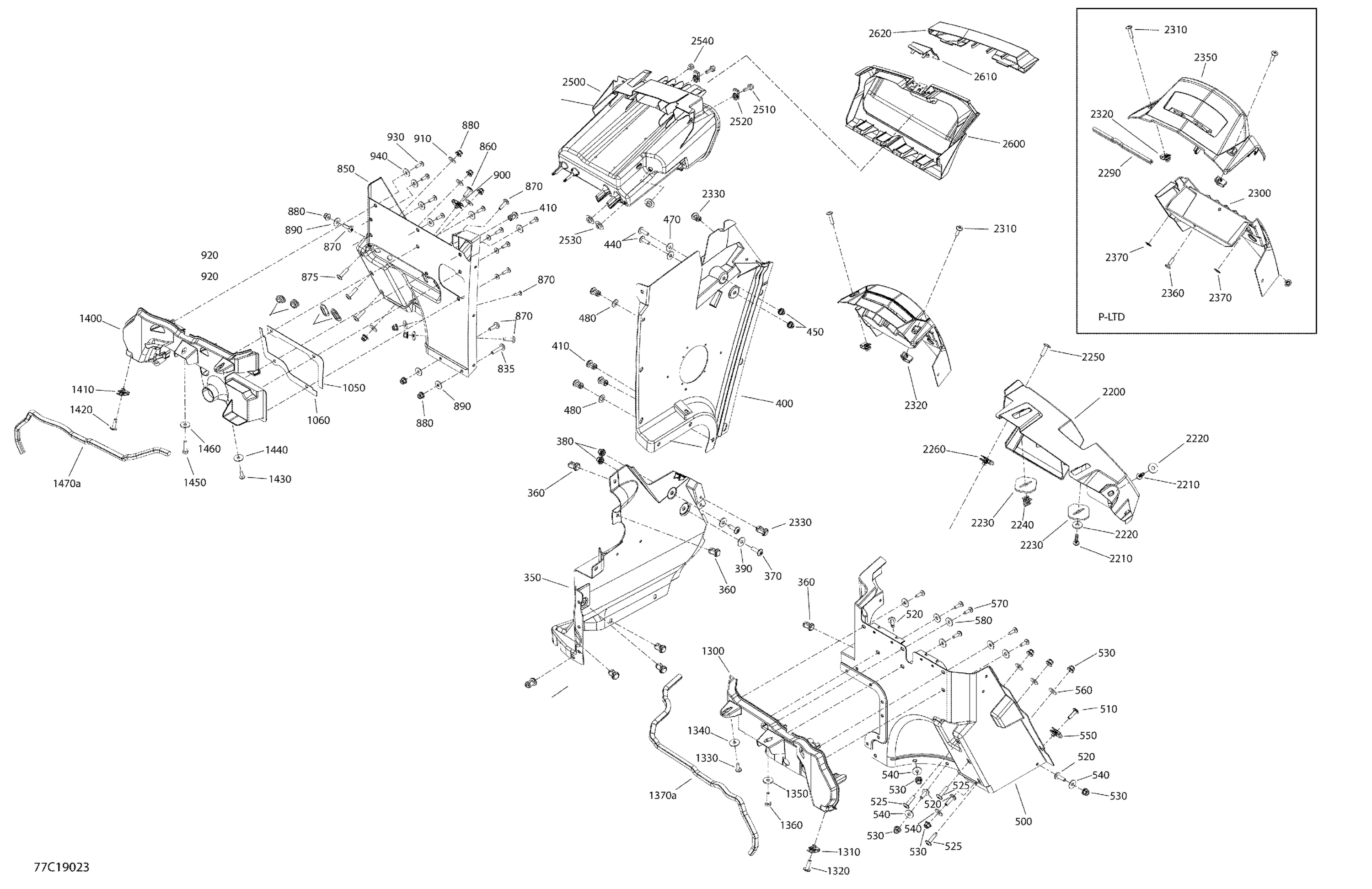 Схема узла: Cab Interior Commander MAX - Front Section