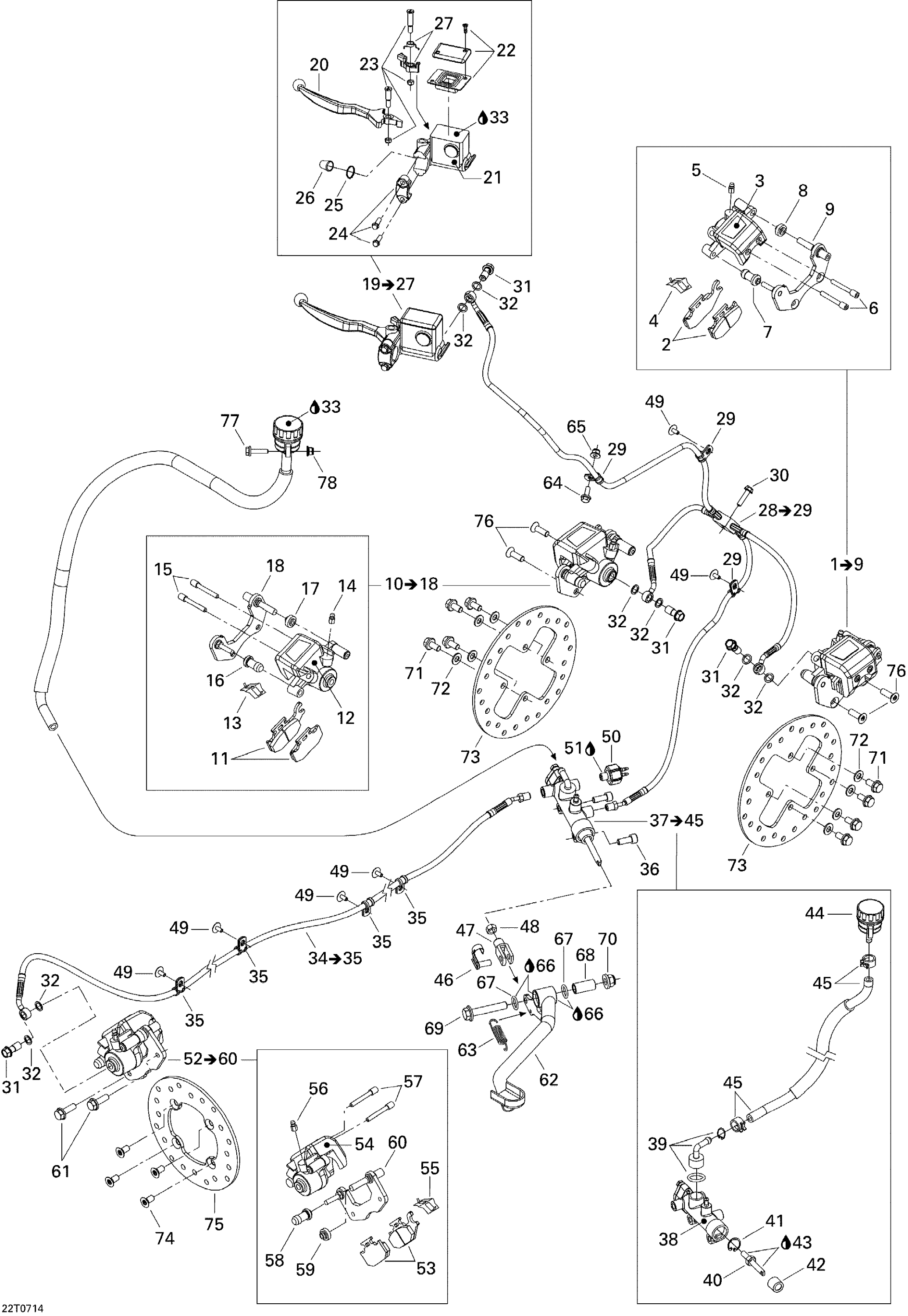 Схема узла: Hydraulic Brakes
