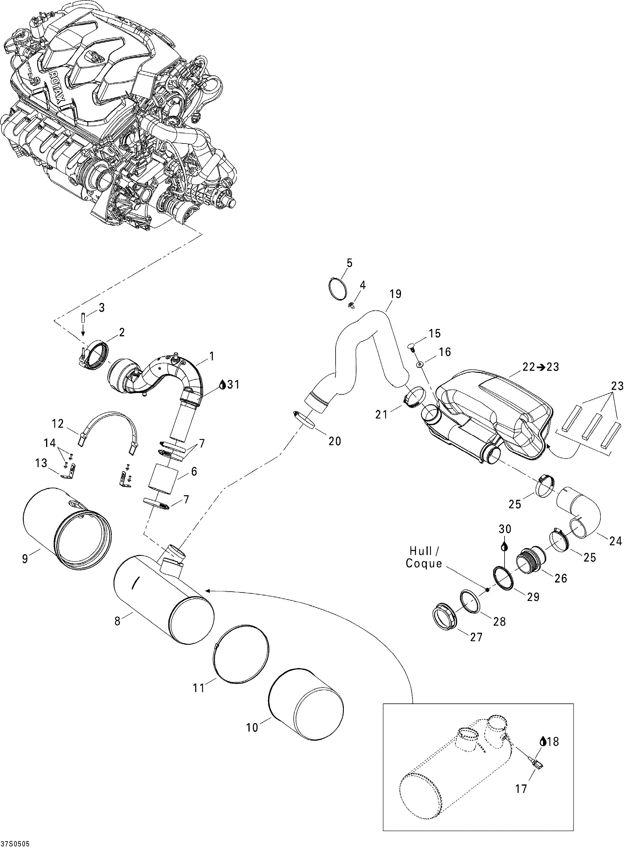 Схема узла: Exhaust System