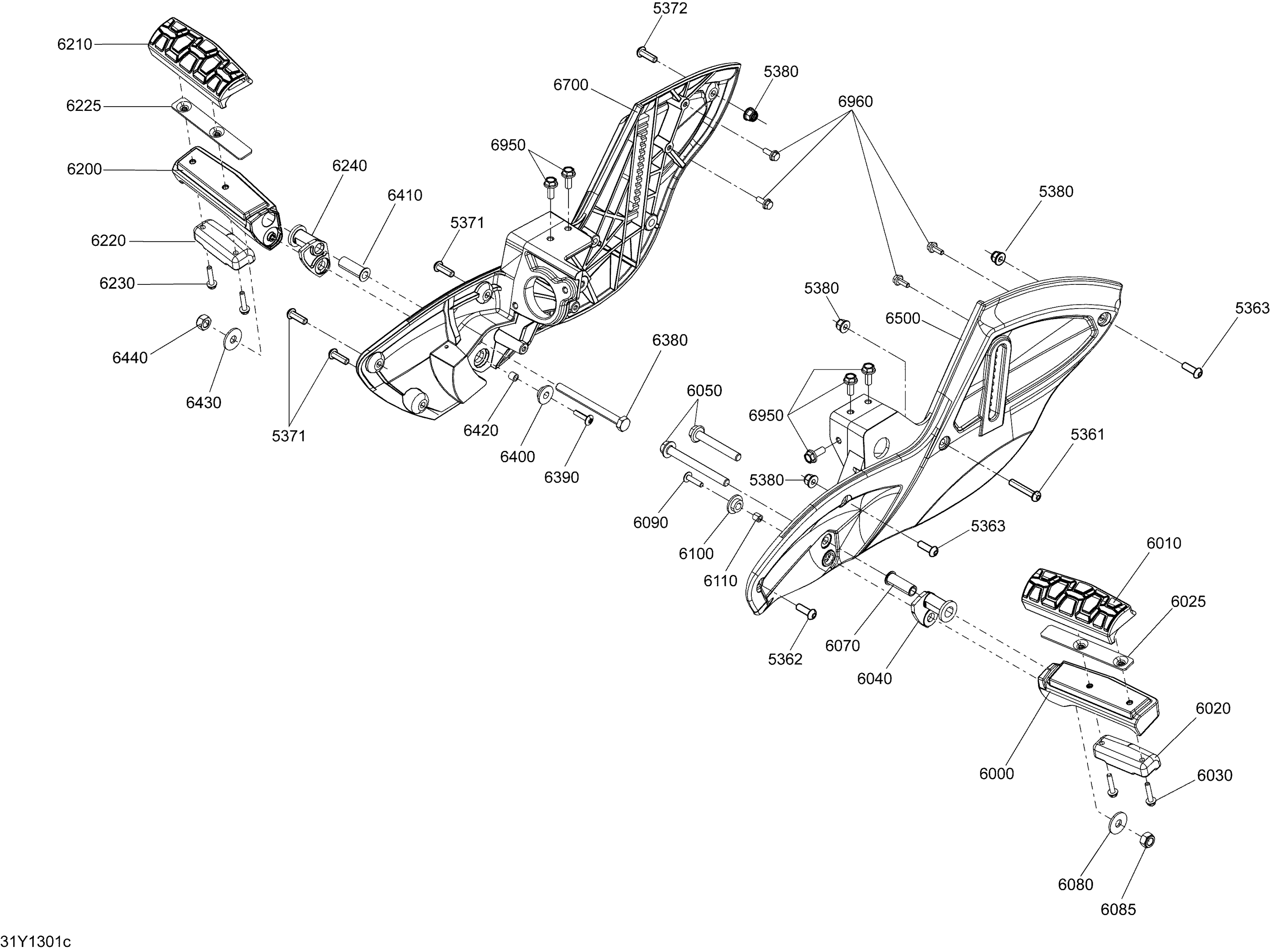 Схема узла: Body And Accessories Footrest_RT-S SM5