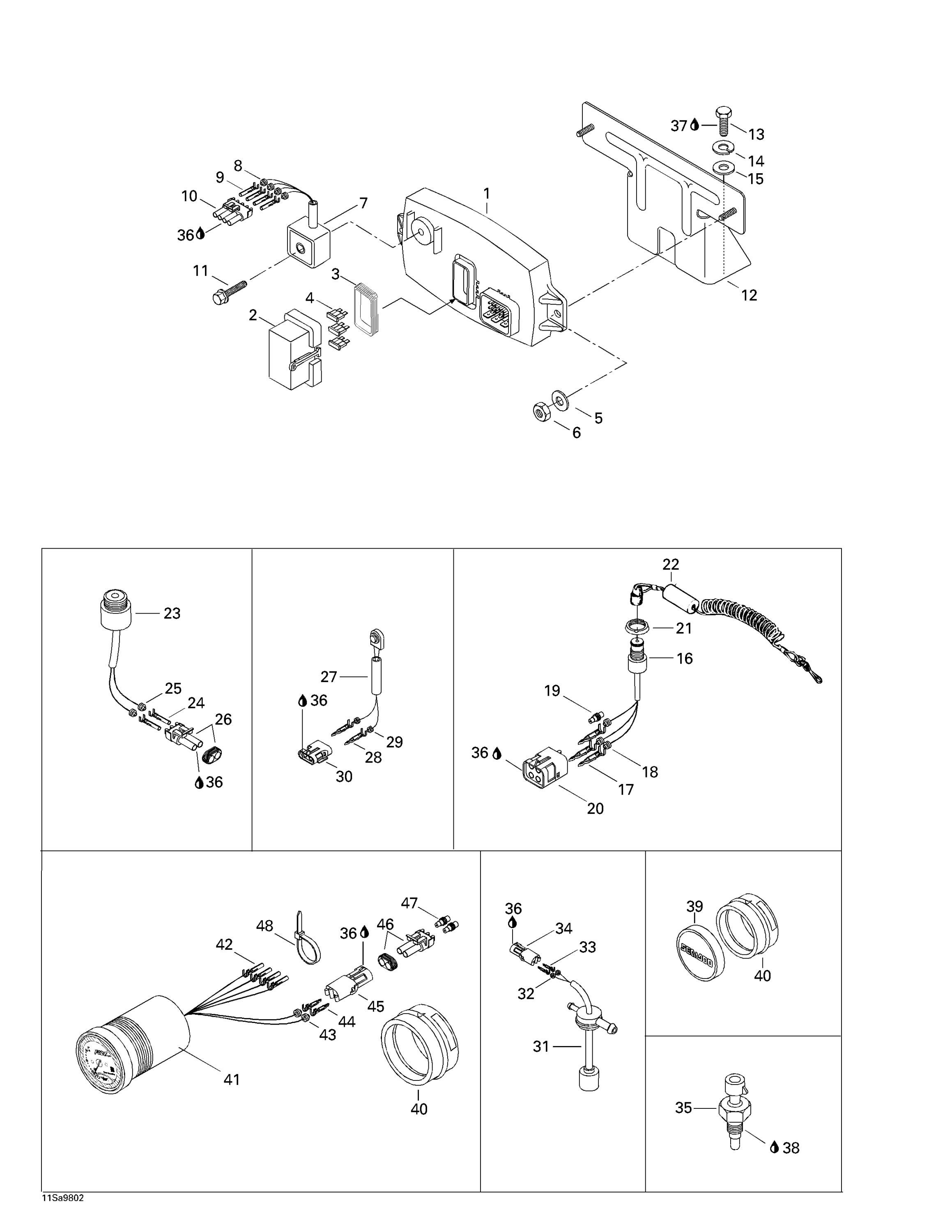 Схема узла: Electronic Module And Electrical Accessories