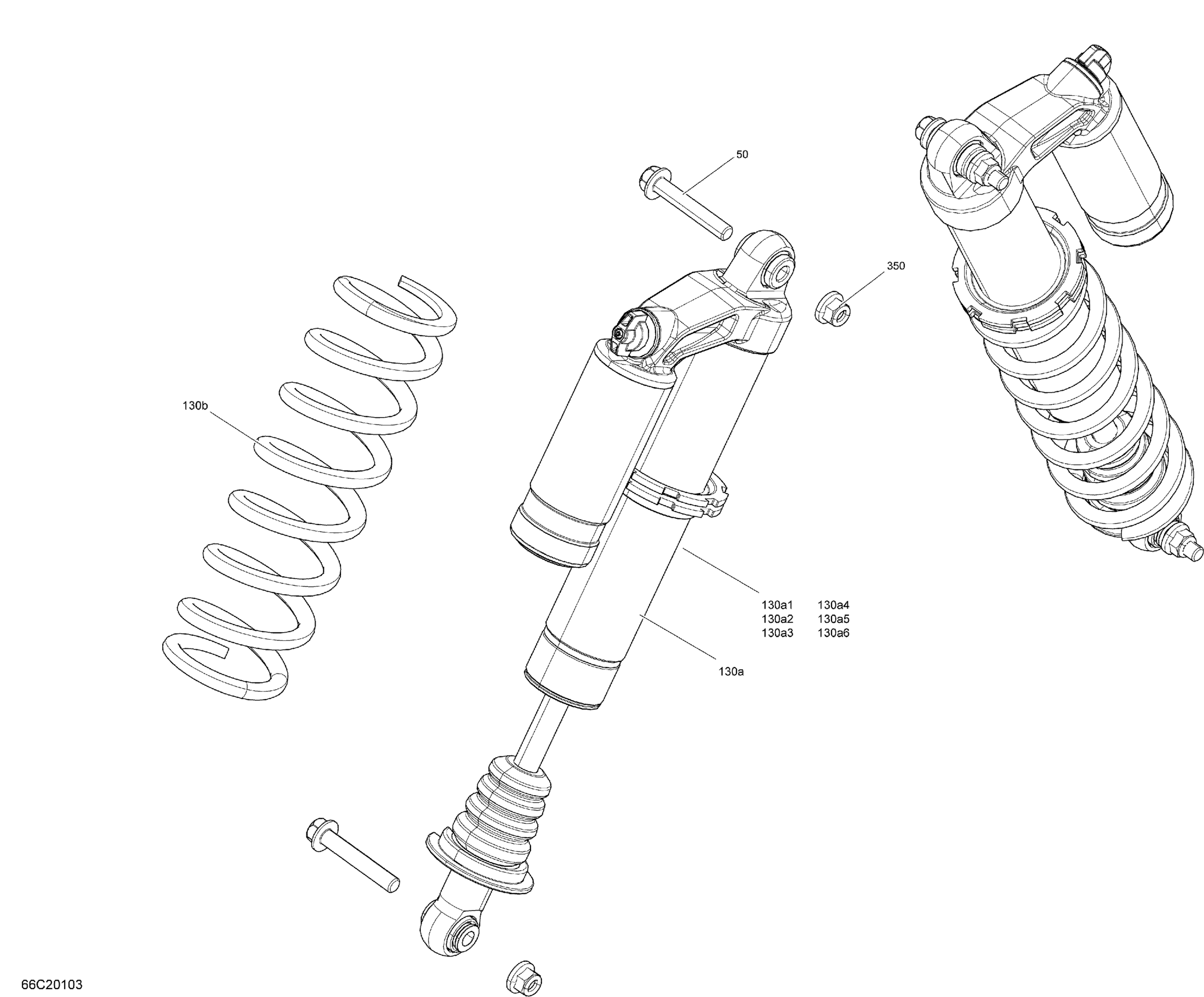 Схема узла: Front Shocks - LTD