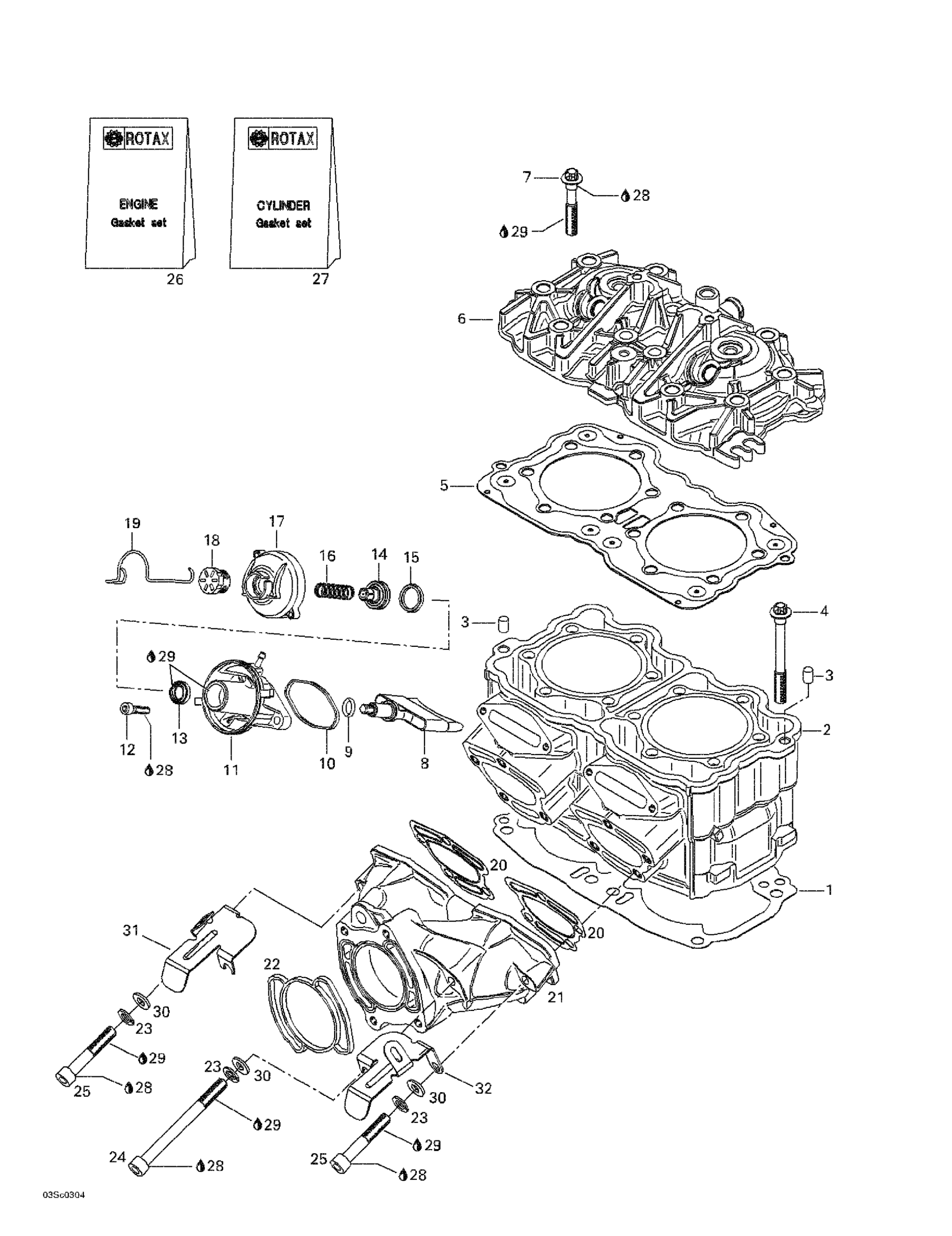 Cylinder, Exhaust Manifold