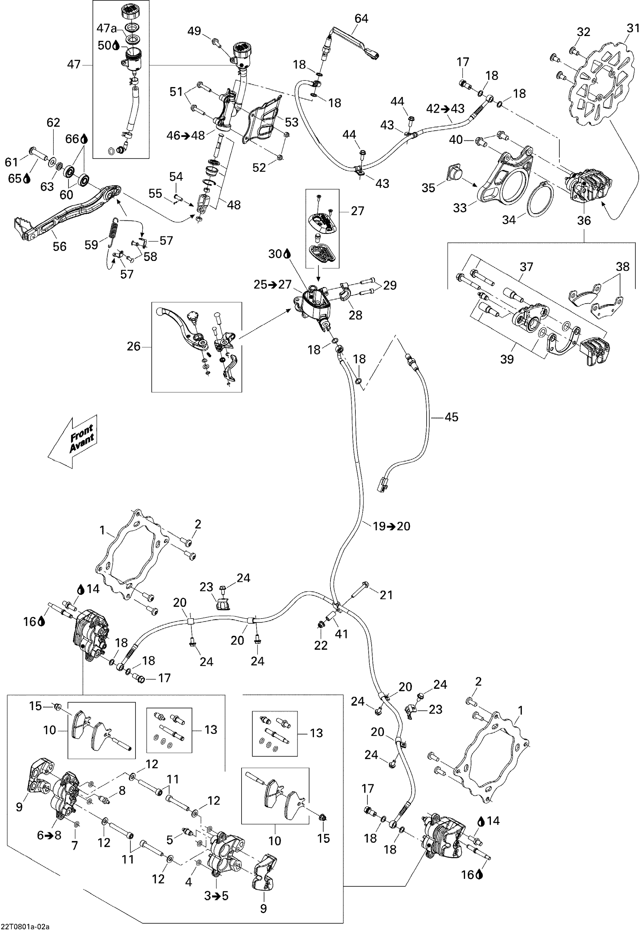 Схема узла: Hydraulic Brakes