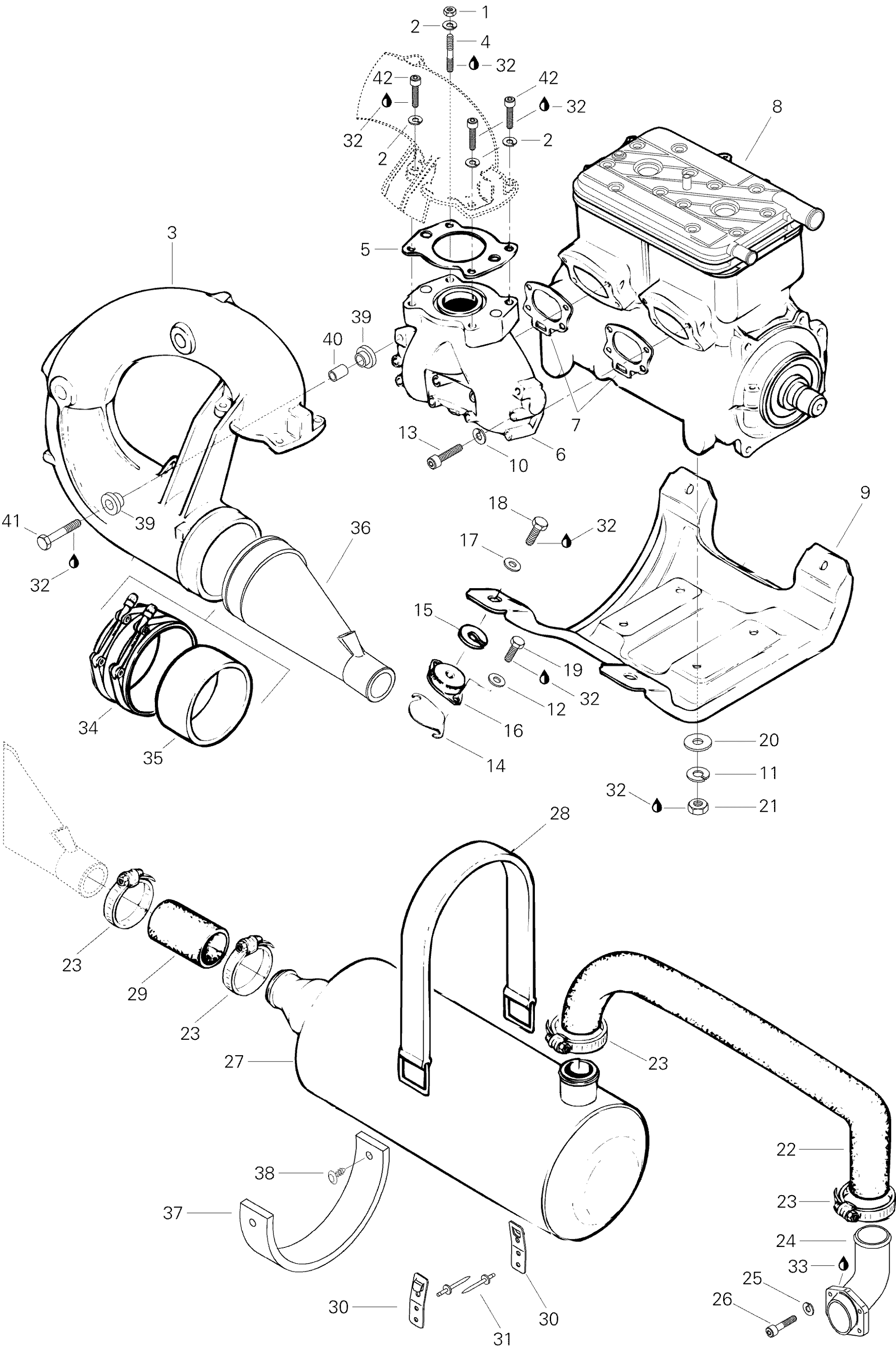 Схема узла: Exhaust System
