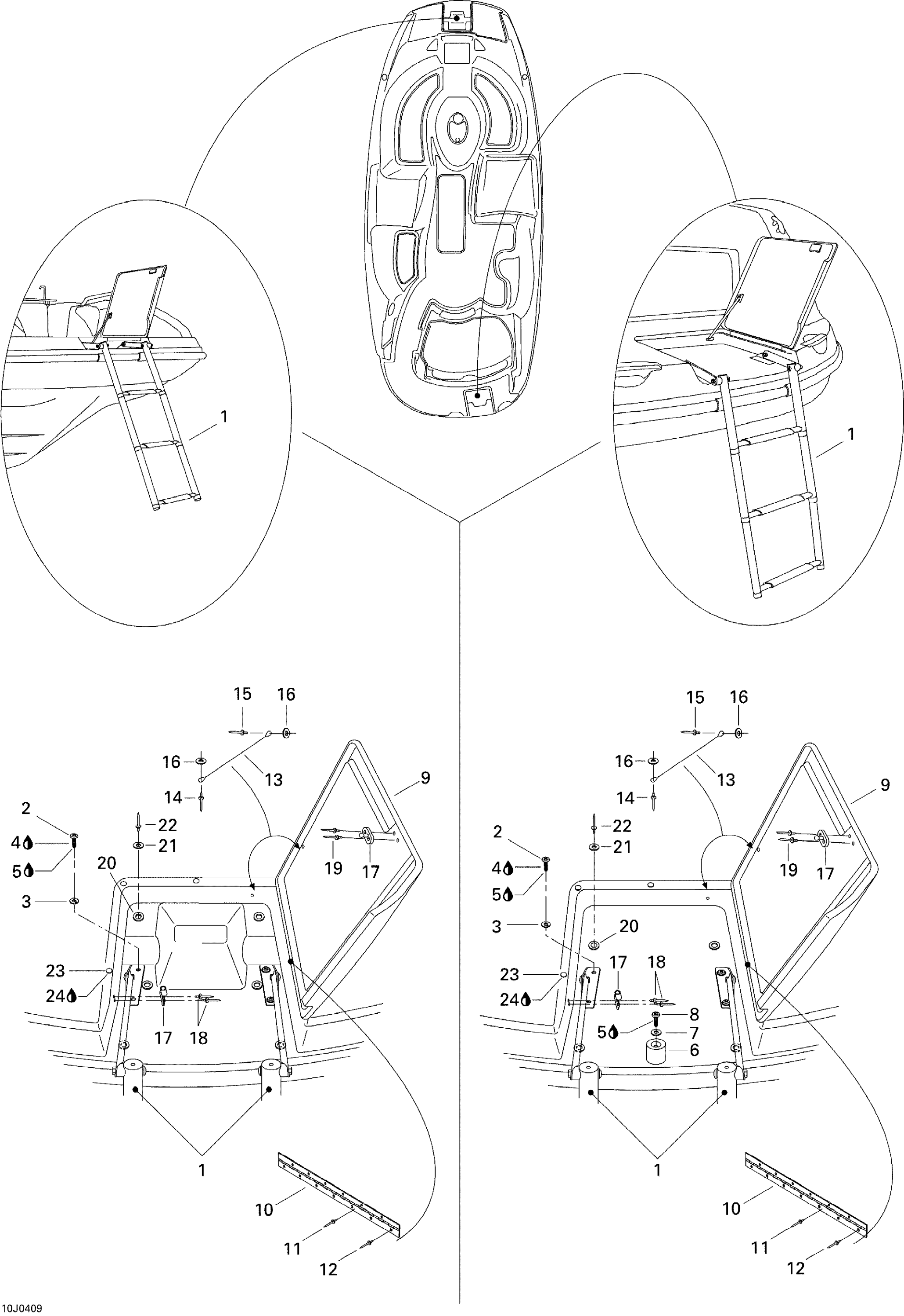 Front and Rear Ladders