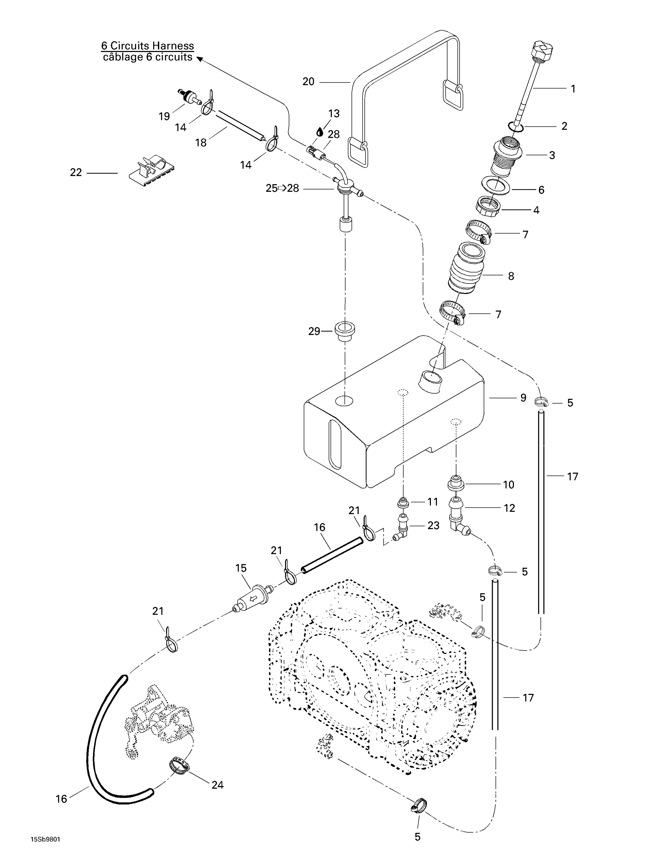 Схема узла: Oil Injection System